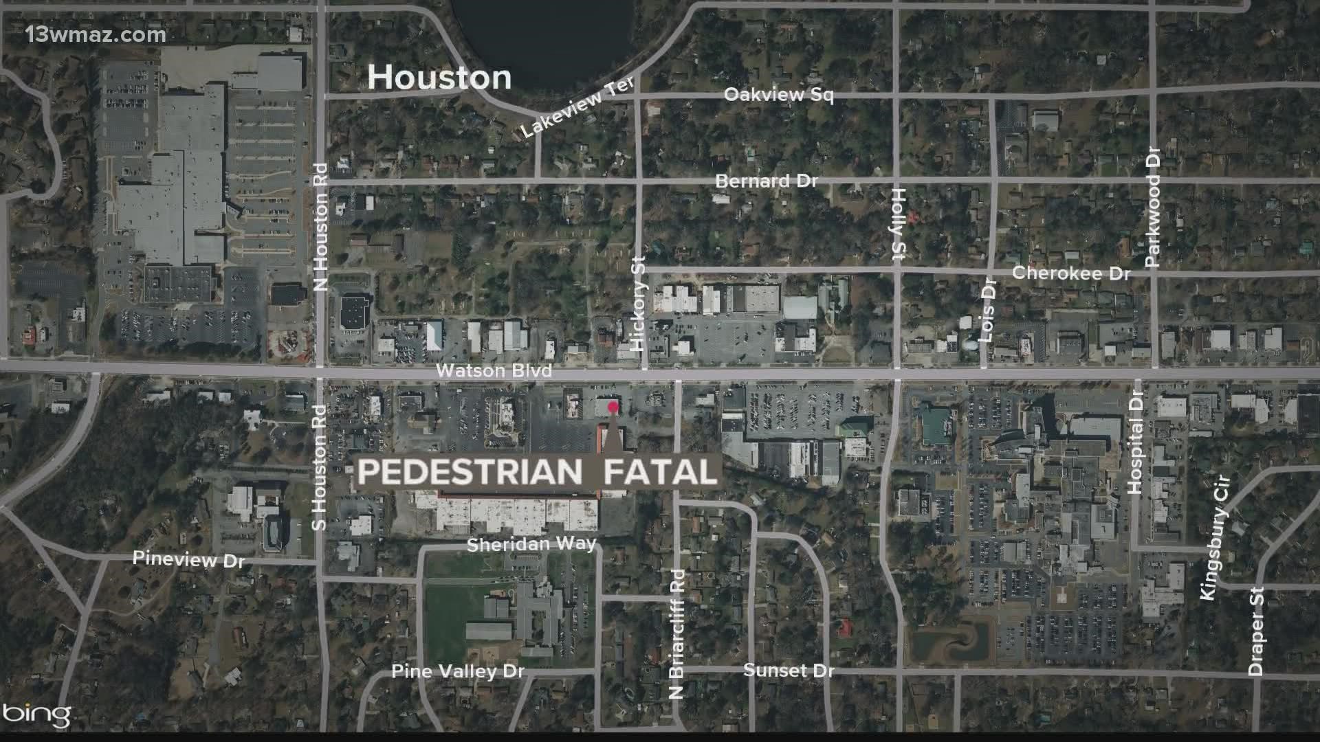 The man was hit just before 10 p.m. on Tuesday.
