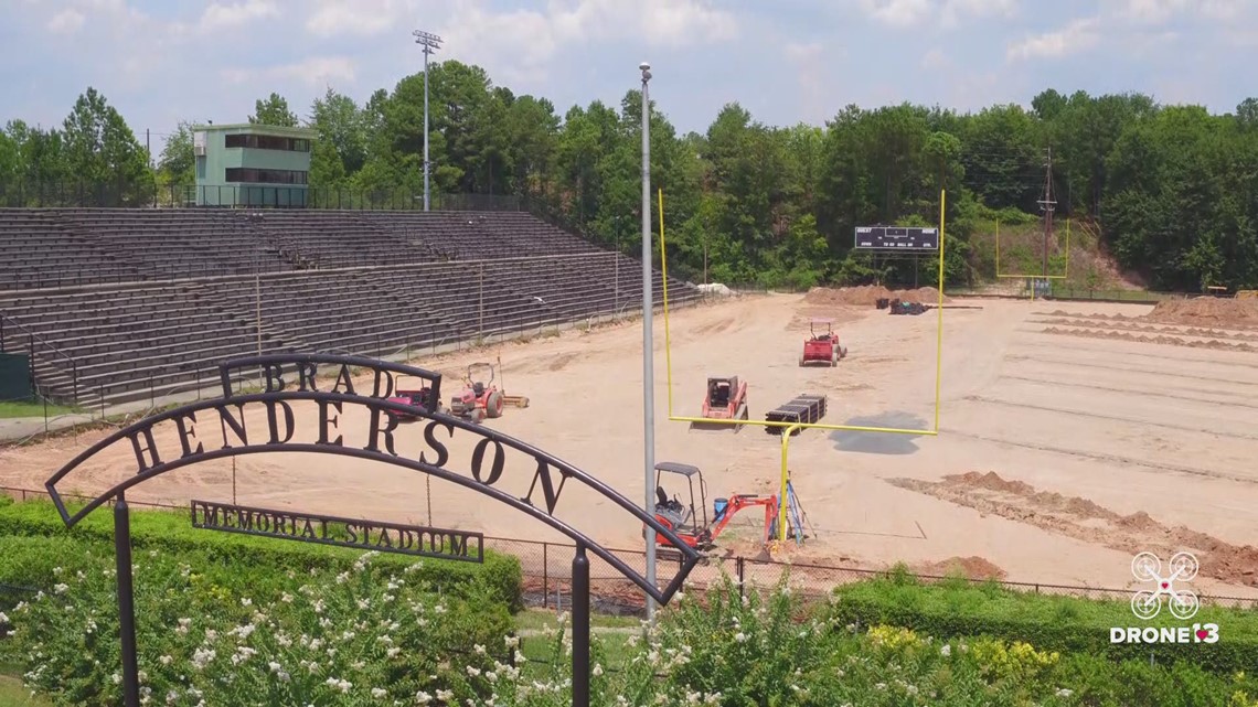 Drone13 catches Macon Bacon home field improvements during opening week