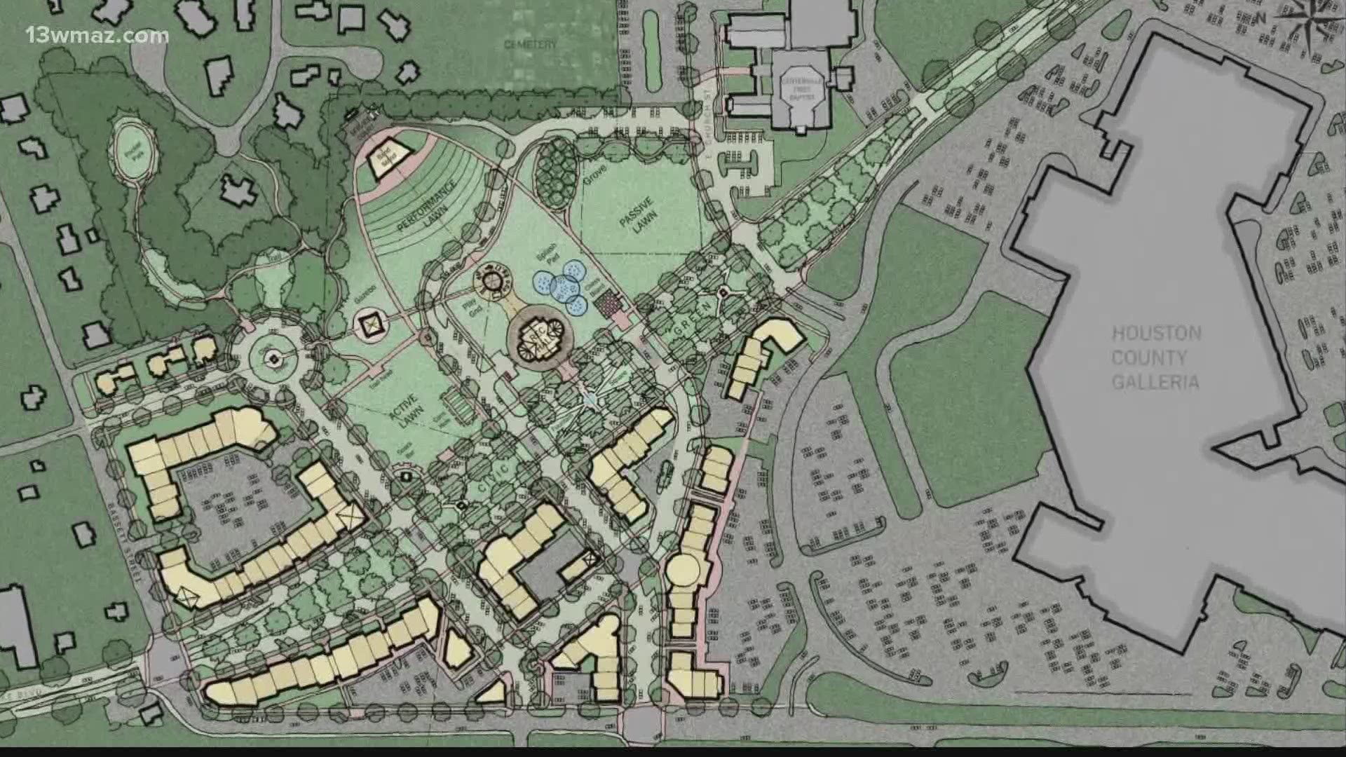 Councilman Justin Wright says the city is hoping to further develop land around the Houston County Galleria mall and give the city somewhat of a downtown area.