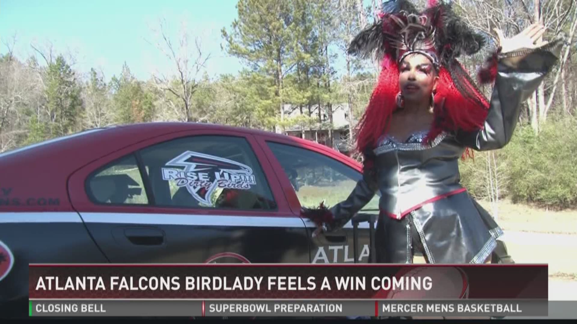 Atlanta Falcons 'bird lady' feels a win coming