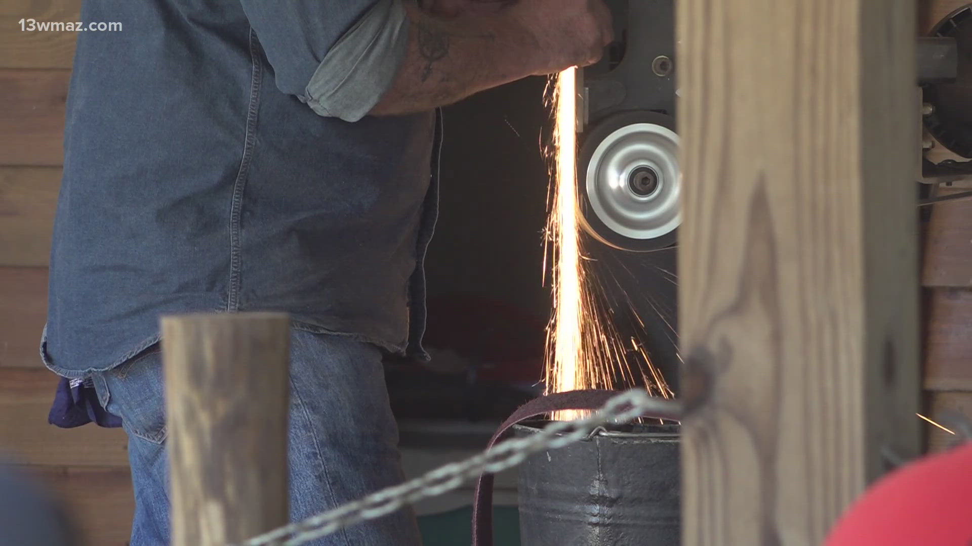 On Saturday, several blacksmiths flocked to Jackson for the 29th Ellerby-Frost "Hammer In" event.