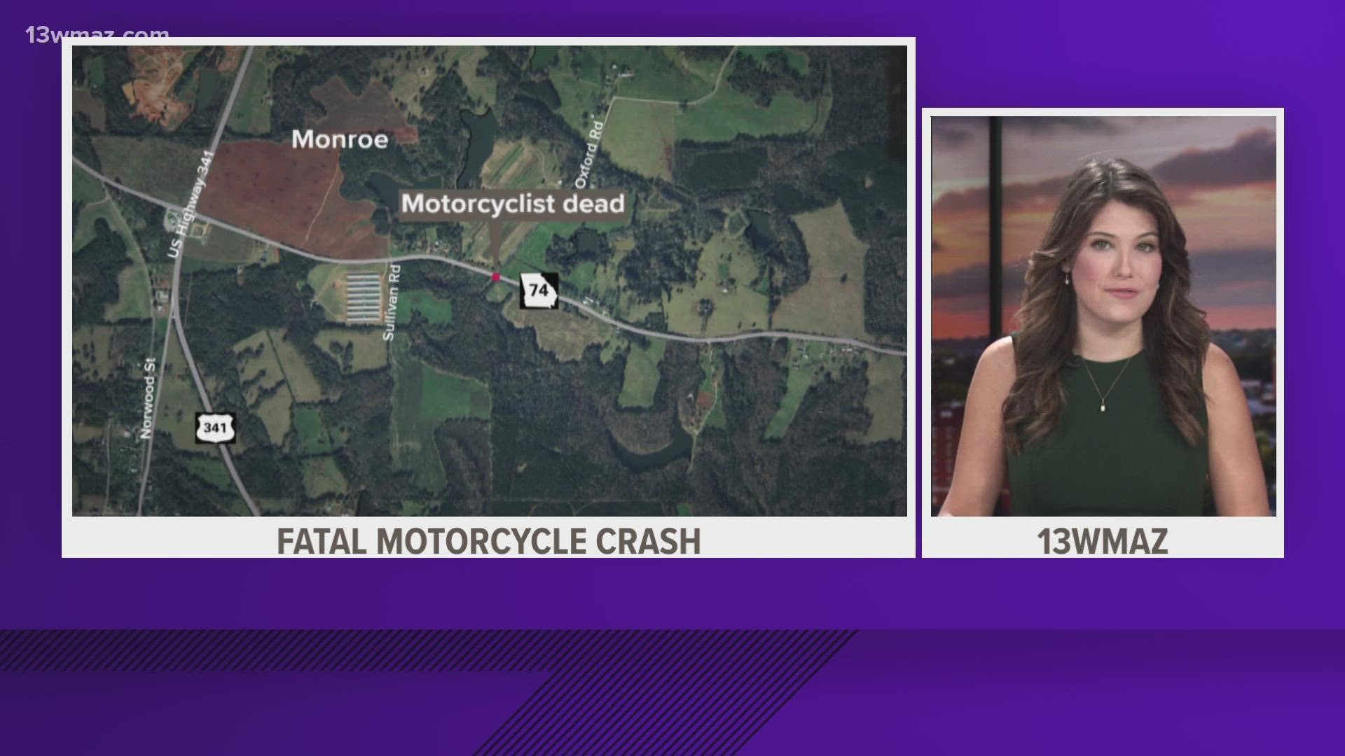 Sheriff Brad Freeman of the Monroe County Sheriff's Office says a motorcyclist is dead, and the driver of the car who hit him has been arrested.