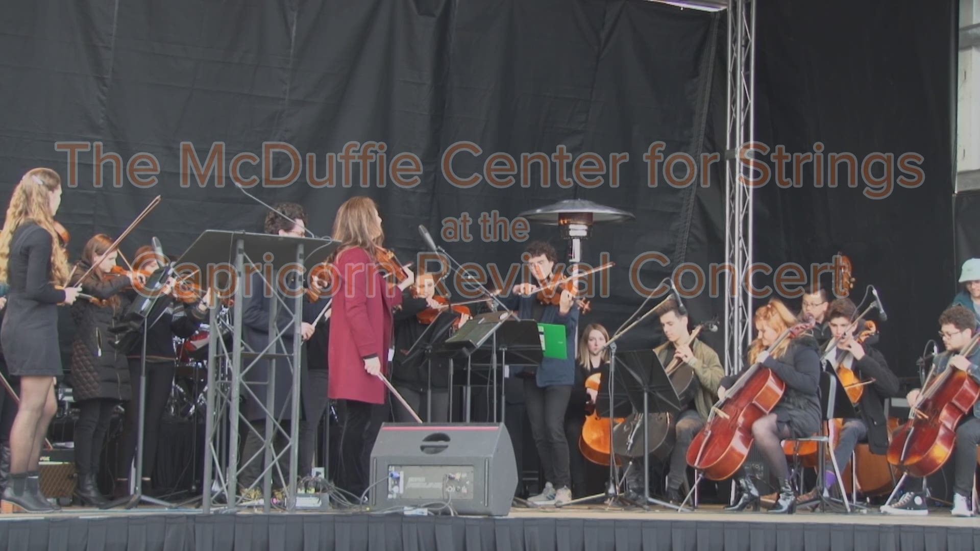 Musicians from the Robert McDuffie Center for Strings at Mercer came out to the Capricorn Revival show.
