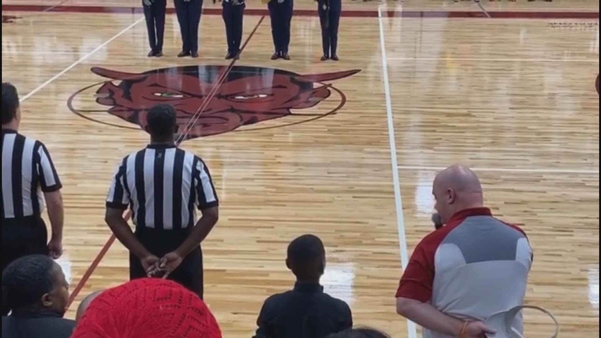 Junior Journalist Joshua Ratchford, Jr. sang that national anthem Friday at a Warner Robins basketball game--and he killed it!