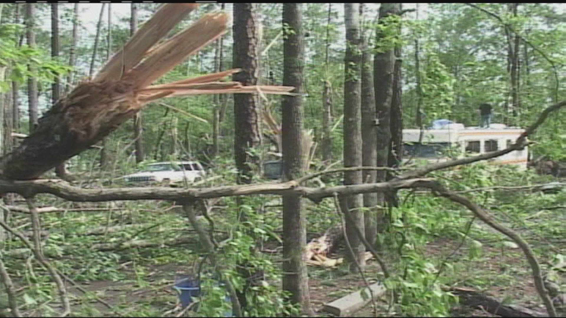 Archive Video: Campground destroyed in Bibb Co. 2008 Mother's Day tornado