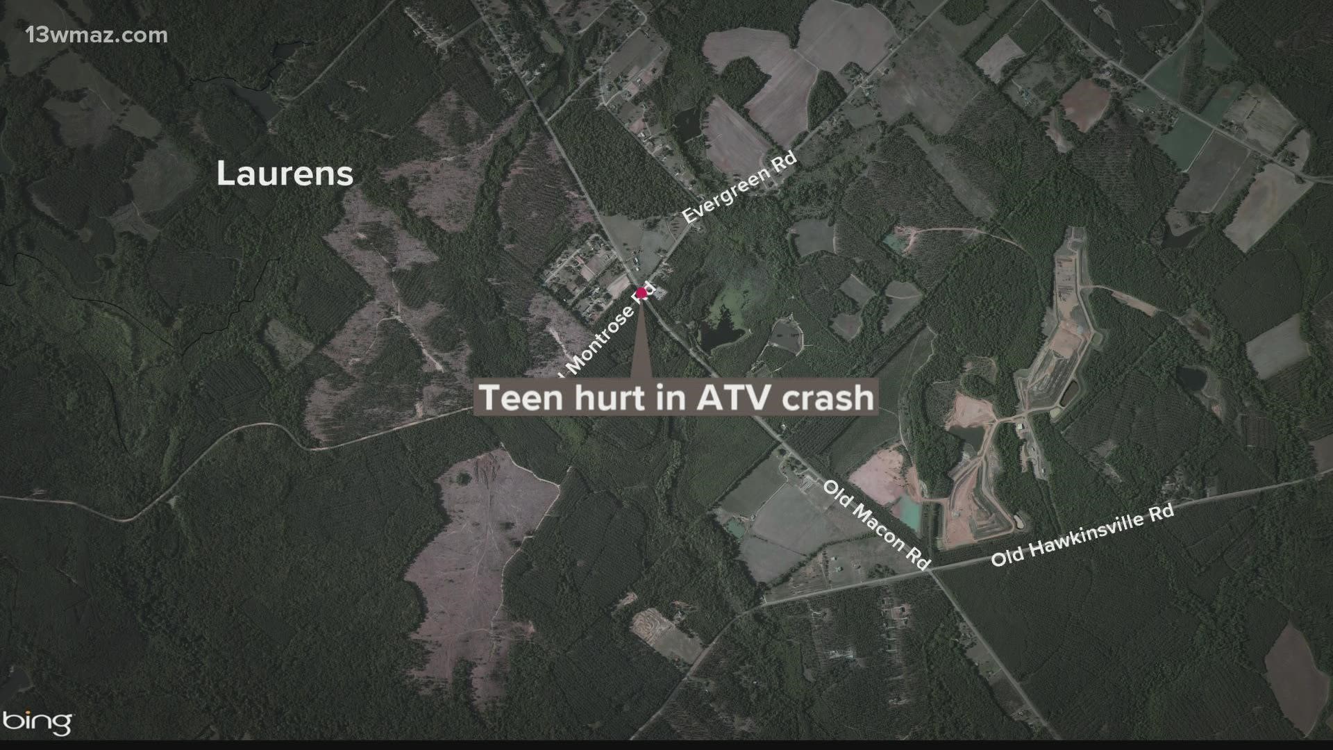 According to Laurens County Sheriff Larry Dean, the crash happened at 10:40 a.m. Friday