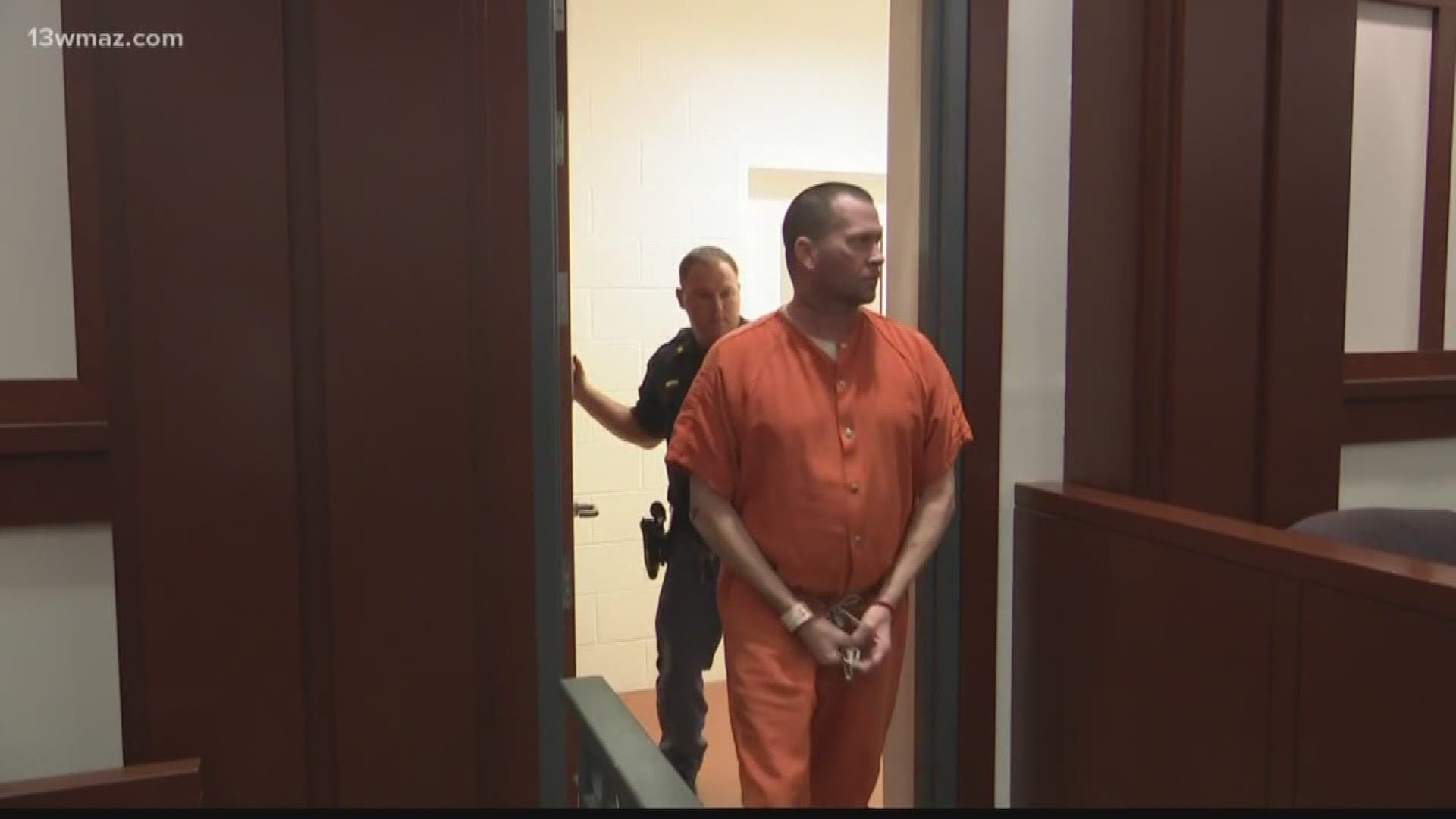 The man accused of injuring a Centerville Police officer in a shootout appeared in court Thursday for a plea hearing. As part of the plea agreement, several charges were dropped from the 16-count indictment against Perry Baggett.