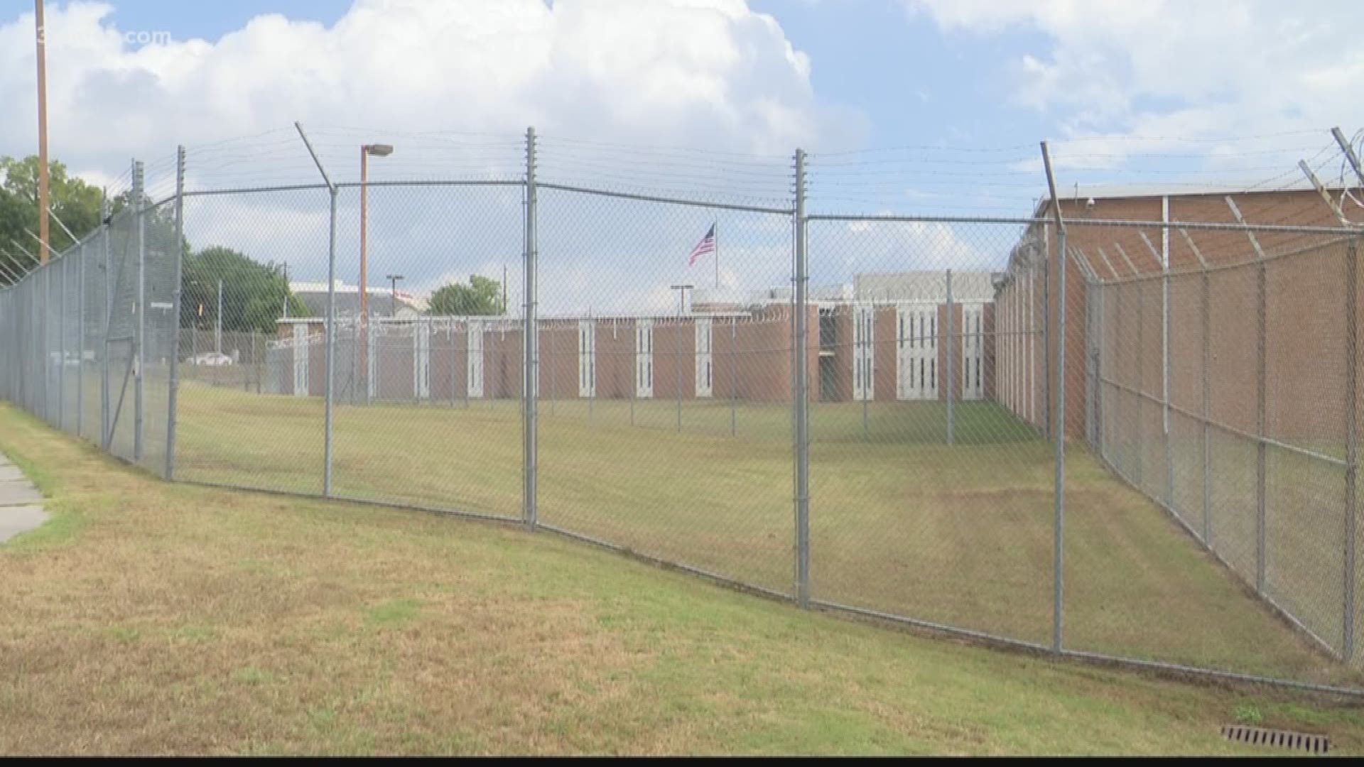 The fight broke out Monday afternoon at the jail on Oglethorpe Street. Bibb deputies are still investigating.