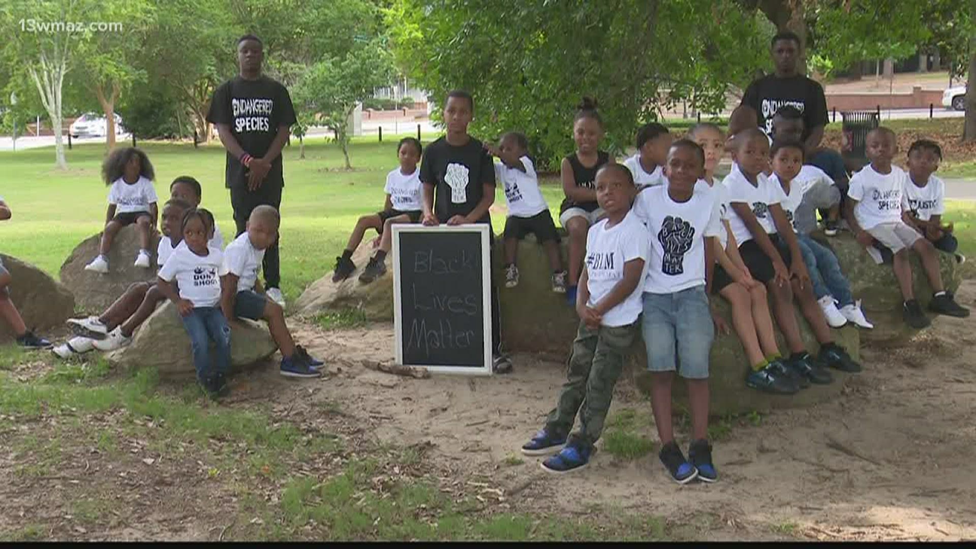 One Macon woman found a special way to bring some young men together Wednesday night.