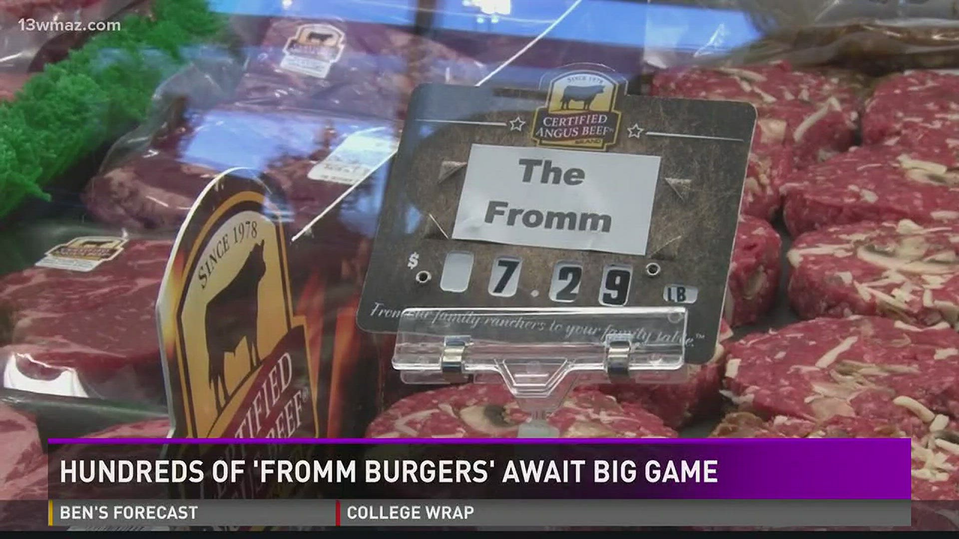 Hundreds of 'Fromm Burgers' await big game