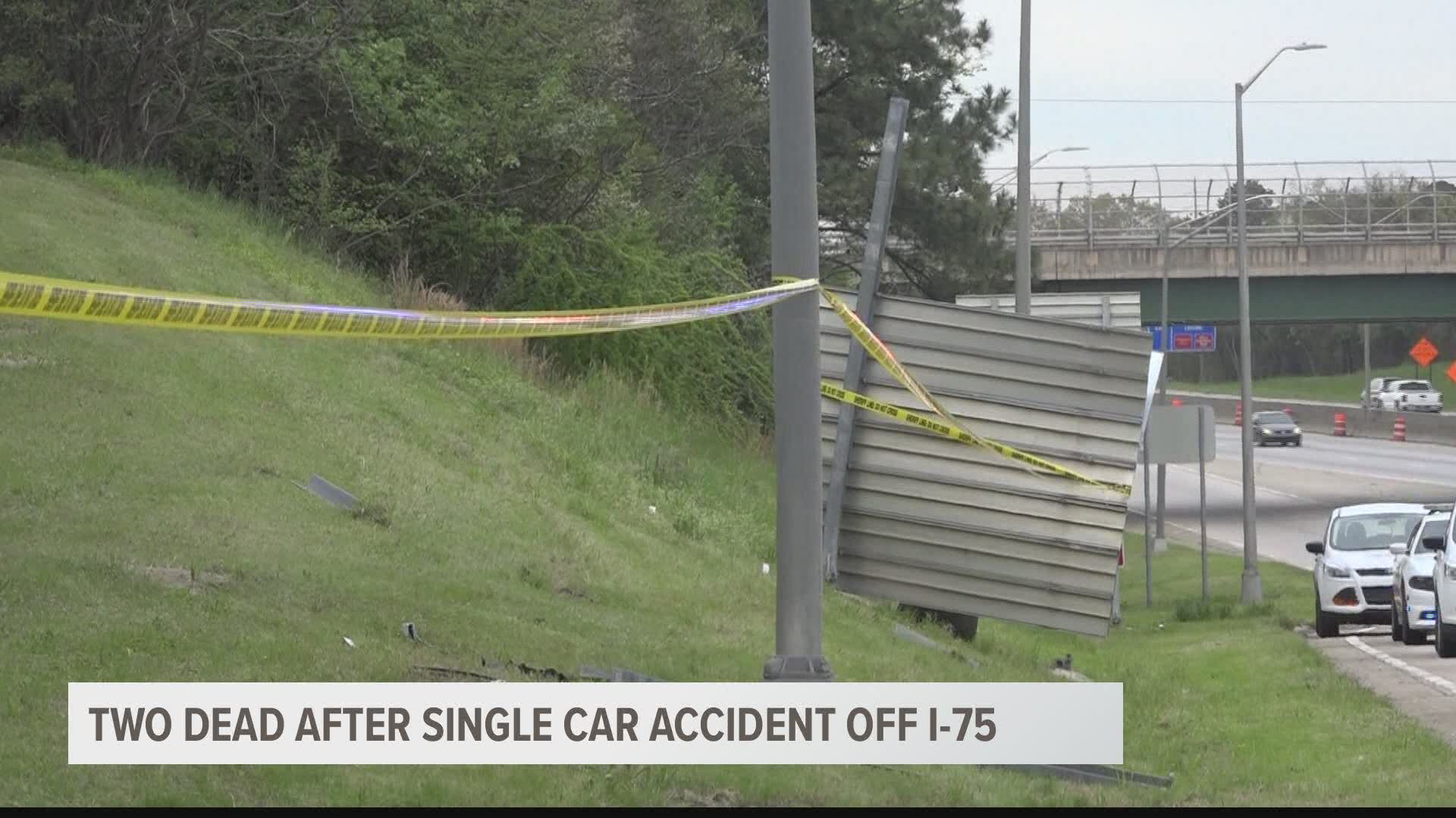 The accident happened on Saturday off the Eisenhower Parkway exit. The man died on scene, and his wife later died at the Medical Center, Navicent Health.