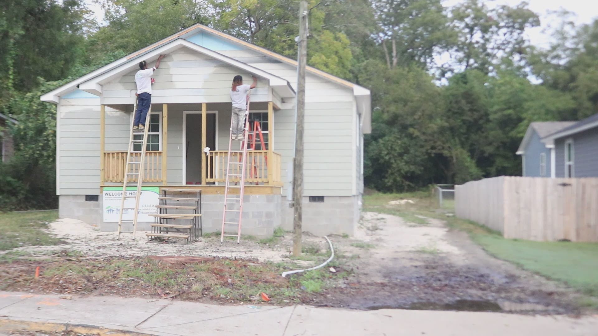 Habitat for Humanity has been hard at work to make Angeleck Scott's dream of becoming a homeowner a reality.