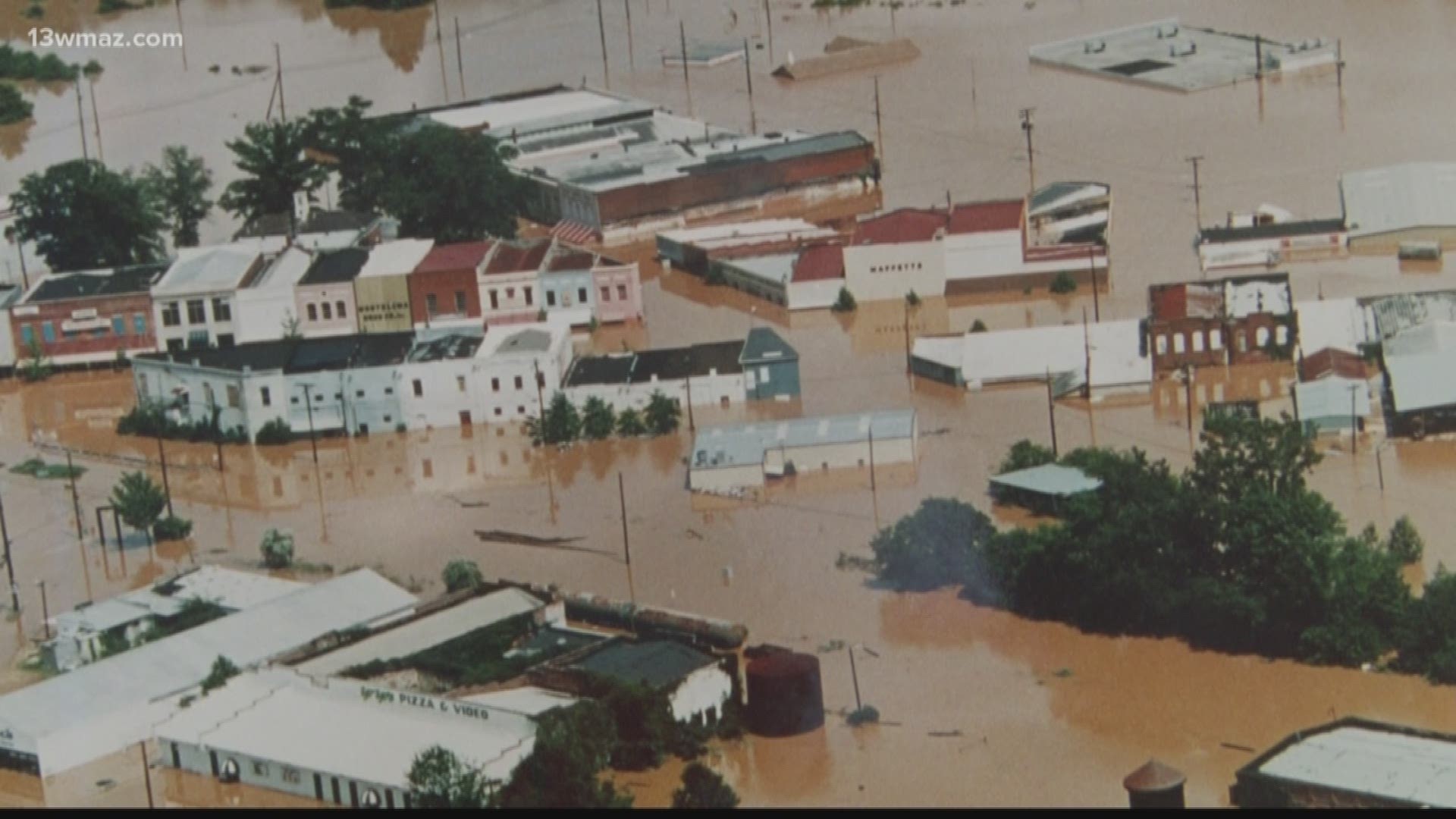 Downtown Montezuma had two catastrophic incidents happen during the Flood of '94 that put their entire town underwater from Alberto. Suzanne Lawler shows you how in some ways the scars and the successes  are still evident today.