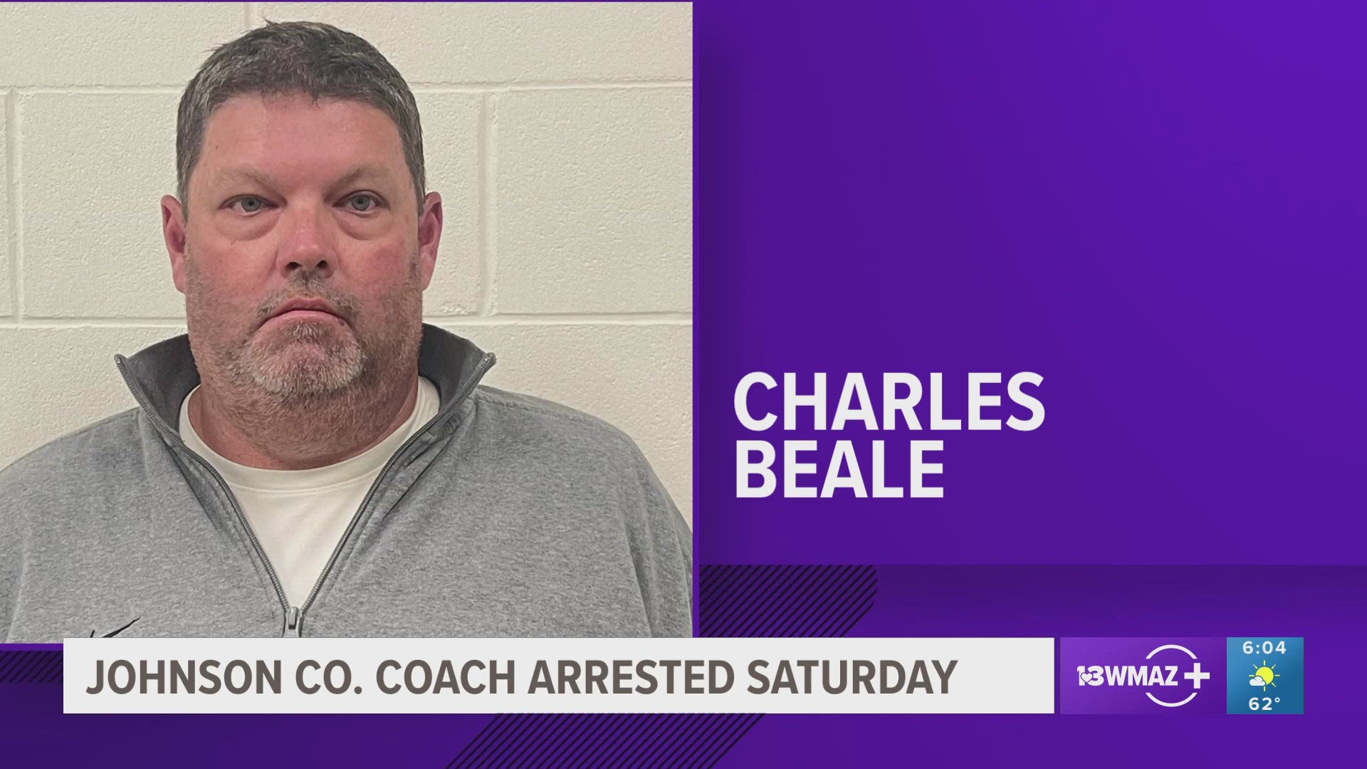 A release said the man, who's listed as a teacher/coach on Johnson County School's staff page, was charged for having improper sexual conduct with students since Aug