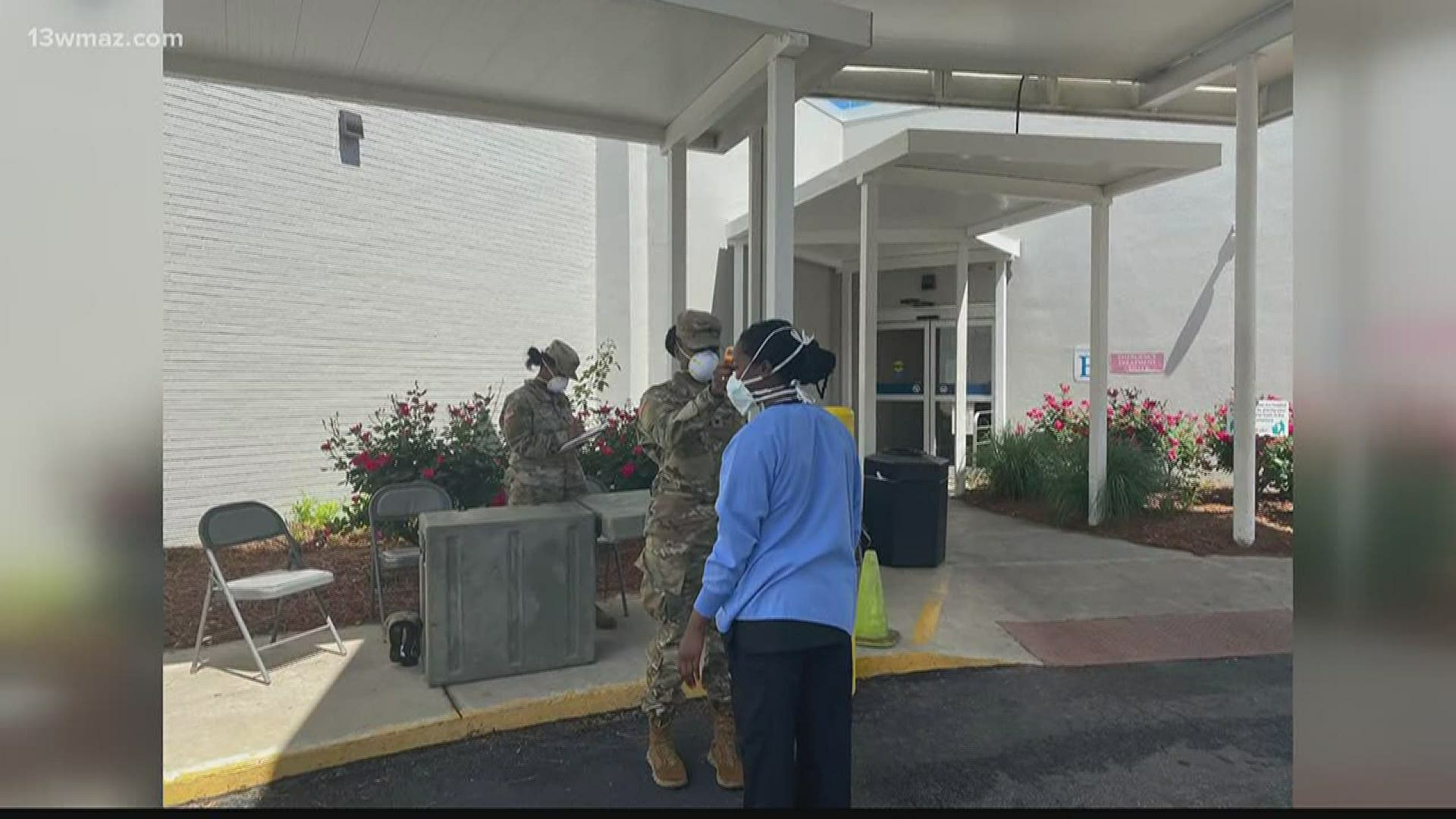 Soldiers with the Army National Guard are busy cleaning nursing homes and helping 2 local hospitals.