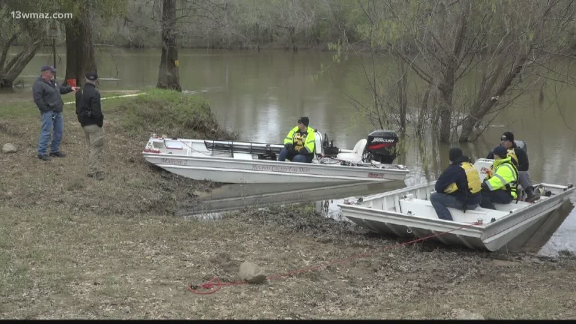 His boat was found on the bank of the Ocmulgee River on Thursday. Since then, search crews have been out looking for him in Bleckley County.