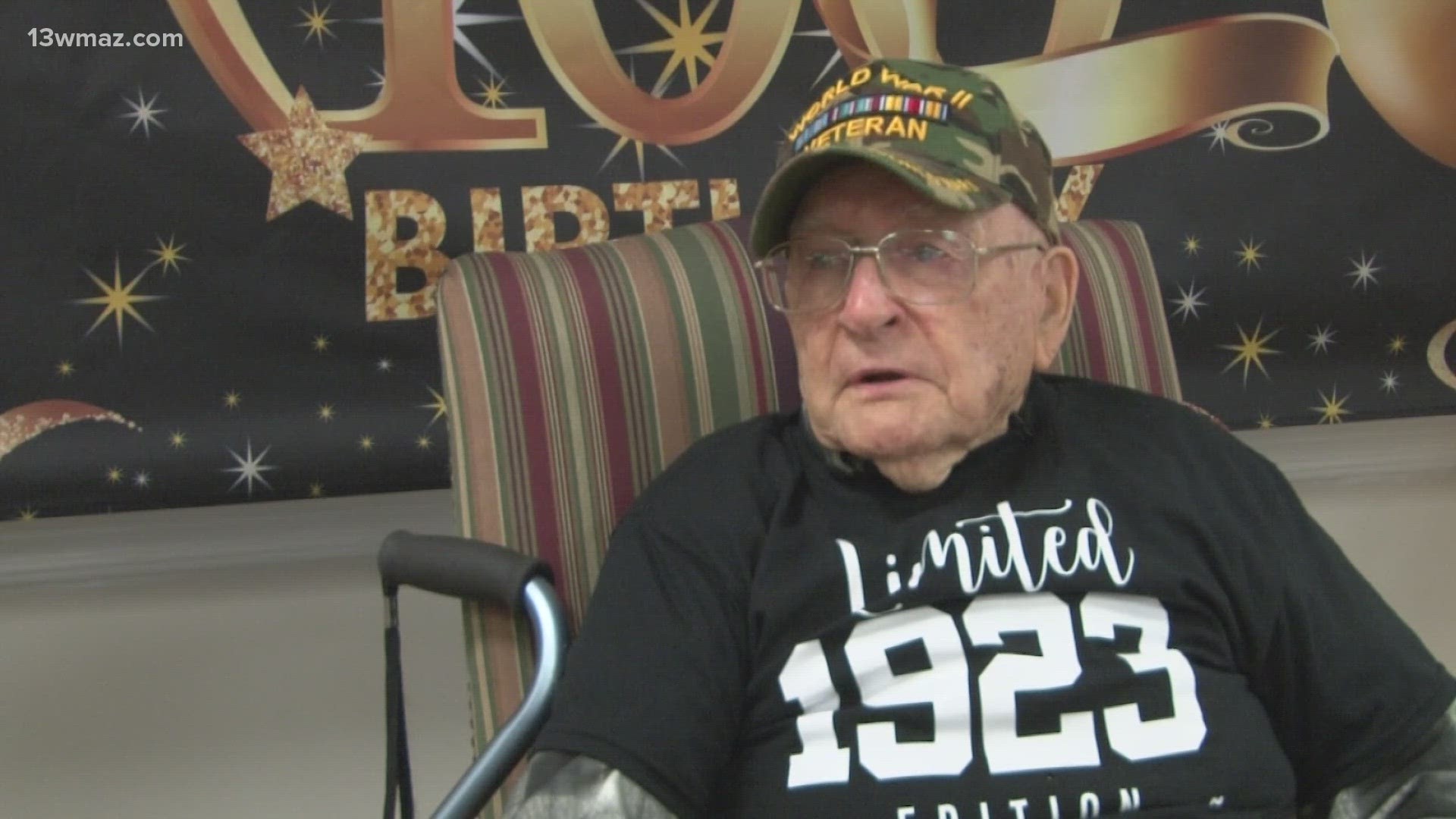 Calvin Smith is one of the last-living World War II veterans, and he turned 100 on Friday.