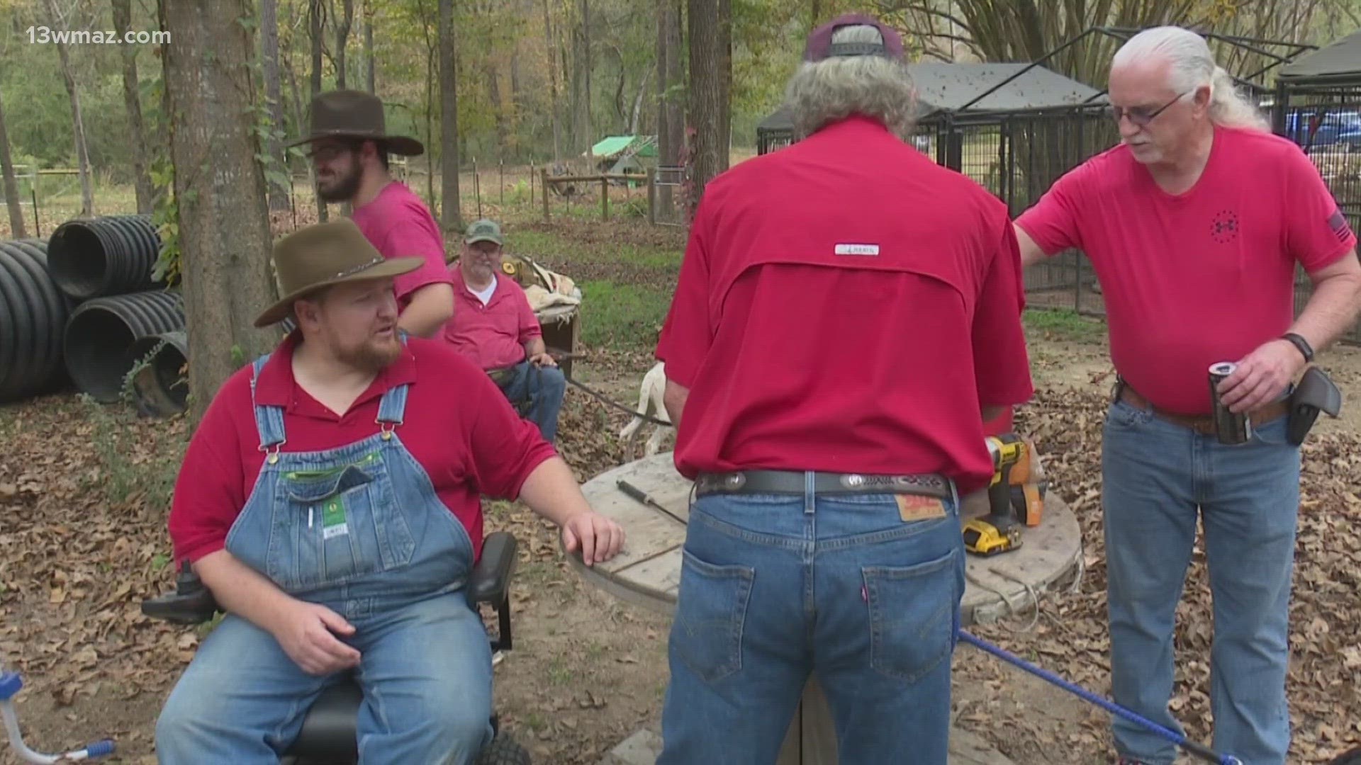 Jeramie Frasure is a disabled Marine veteran who's saving lives on both ends of the leash.