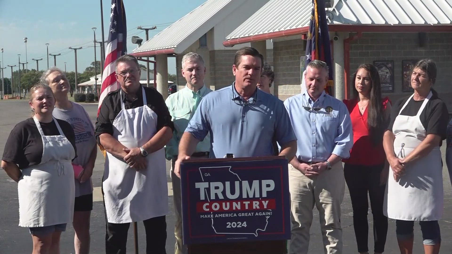 Georgia Republicans speak at Perry fairgrounds