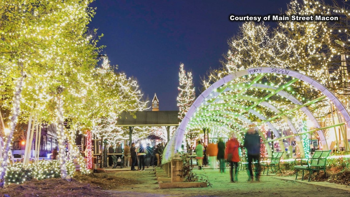 Annual Christmas light show in downtown Macon plans on doubling in size