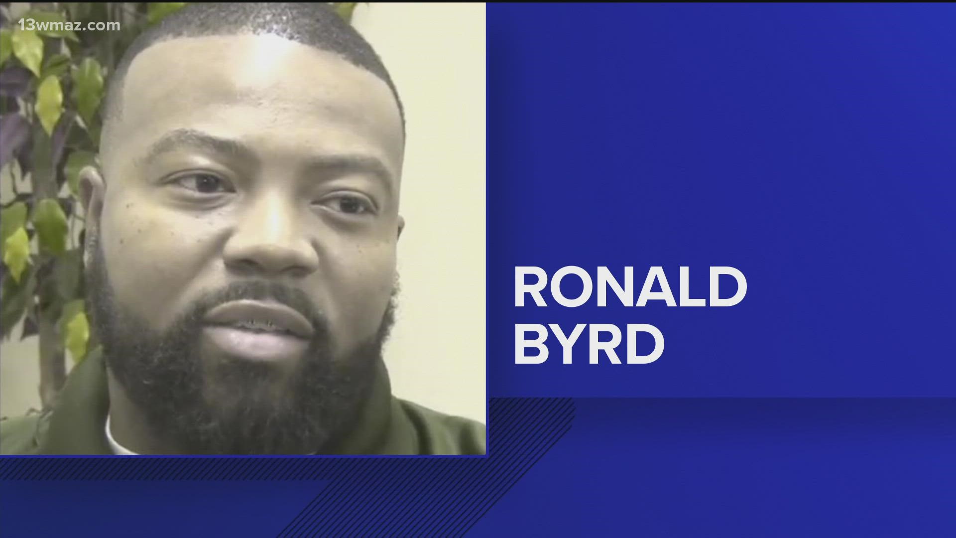 A Warner Robins Police incident report says Ron Byrd was arrested May 12 and charged with terroristic threats and intimidation, a felony.
