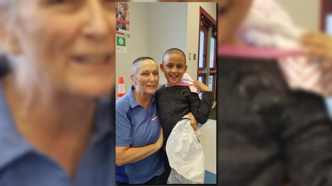 School Lunch Aide Bravely Has Head Shaved At School To Show Support For ...