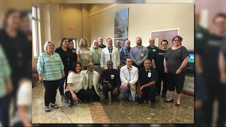 Men 'go bald' at Navicent to raise awareness for childhood cancer ...