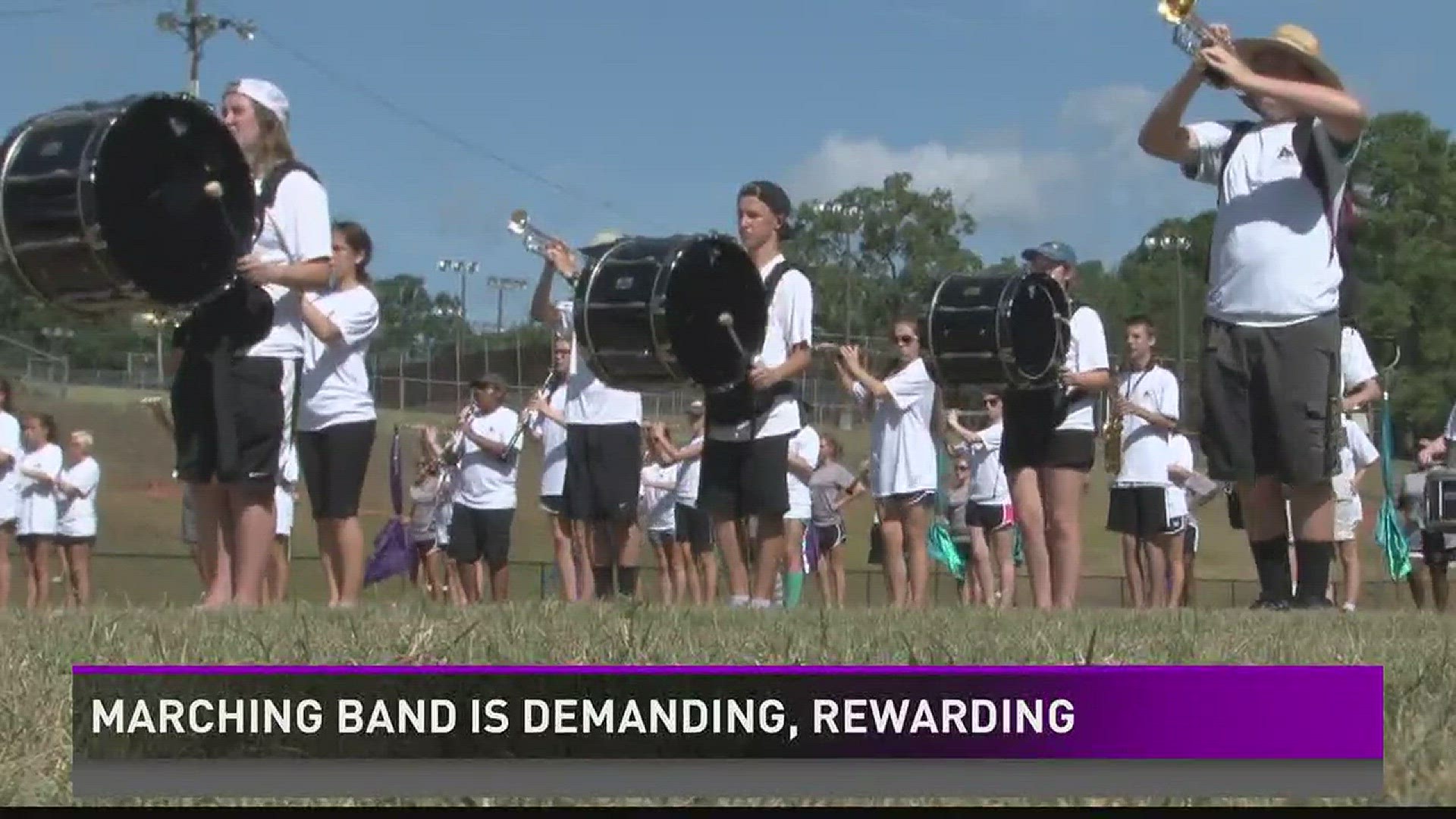 Marching band is demanding, rewarding