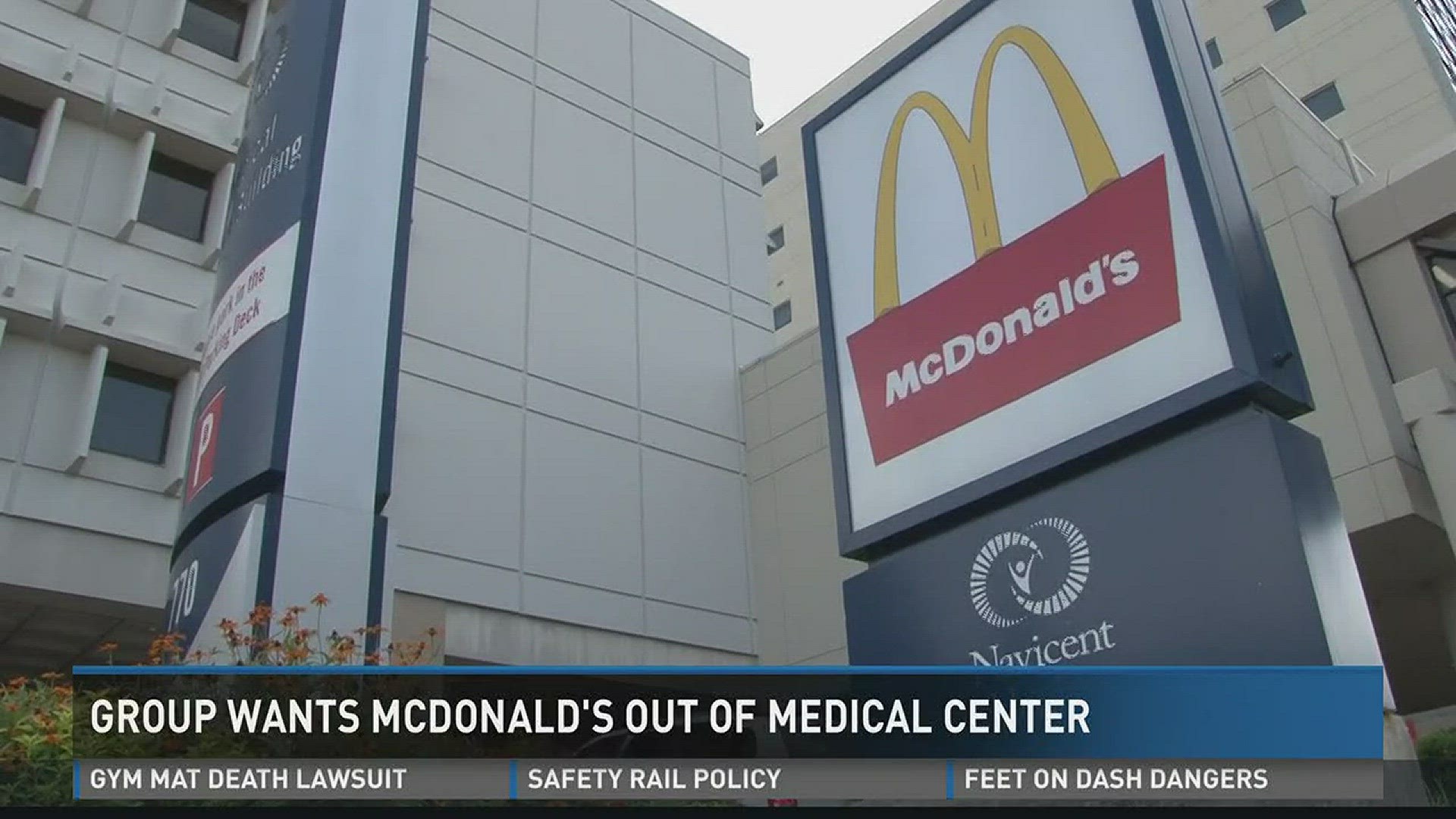 Group wants McDonald's out of Medical Center