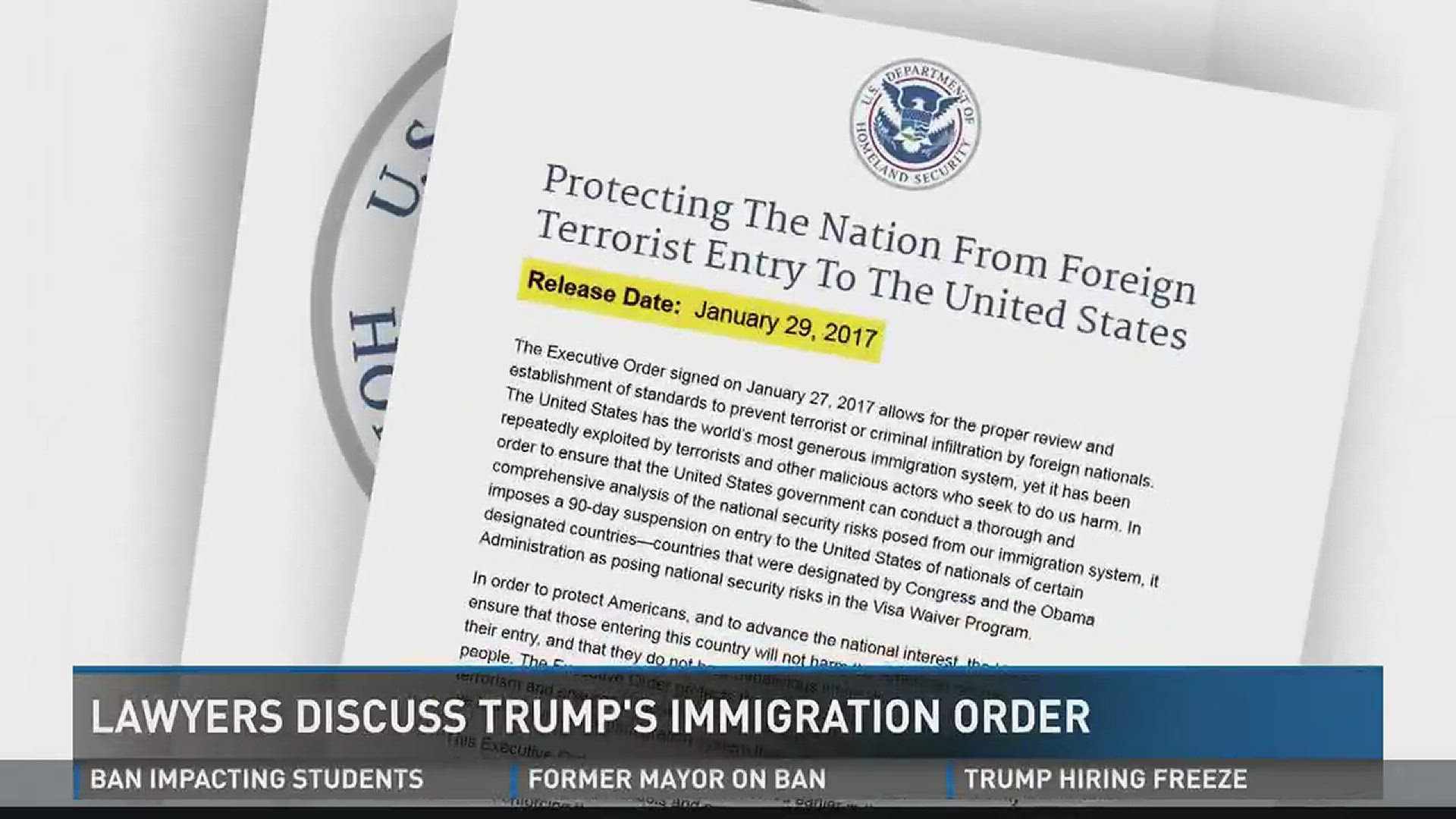 Lawyers discuss Trump's immigration order