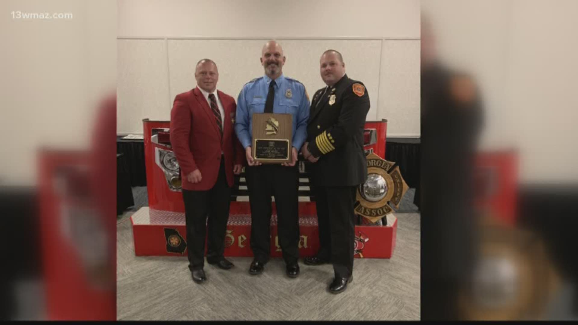 Robins Air Force Base's Joseph LeMaster is volunteering at the Houston County Fire Department. His hard work earned him Georgia's Firefighter of the Year award.