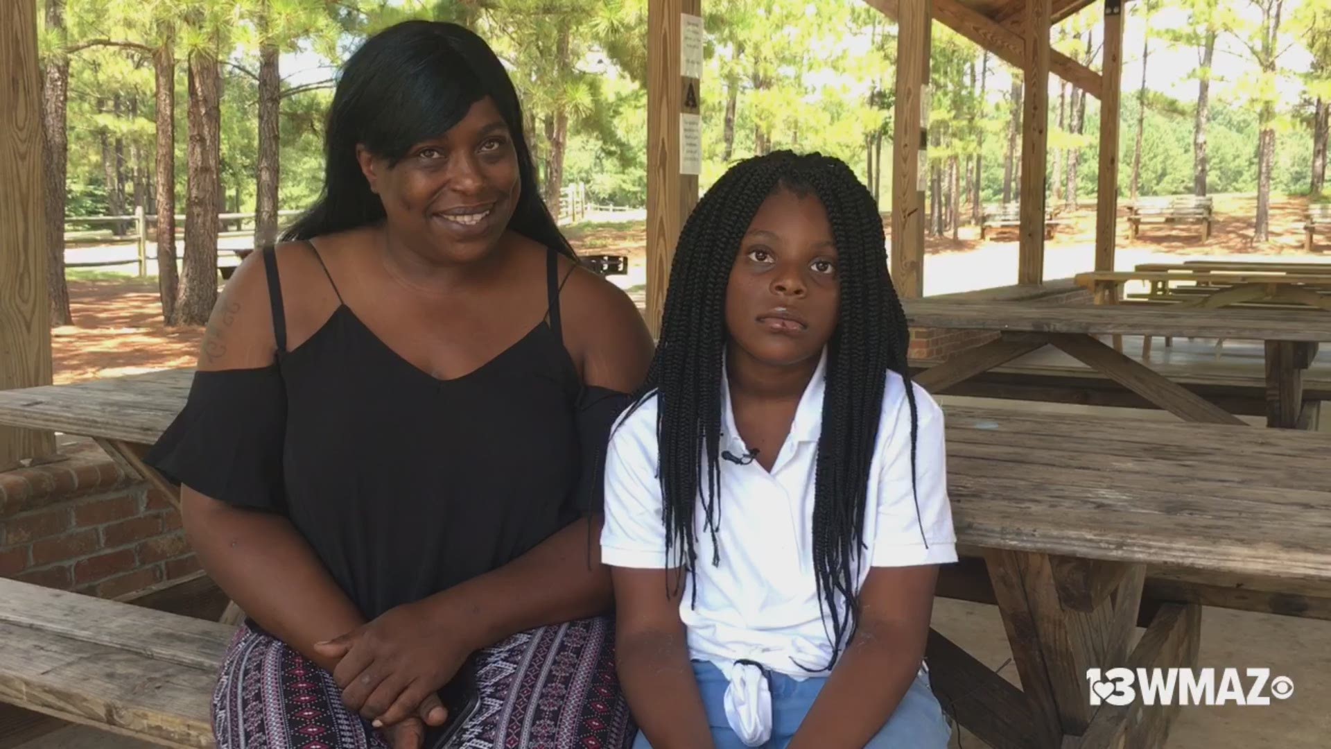 A mother is thanking Bibb County Sheriff’s deputies for performing CPR on her 9-year-old daughter after she almost died trying to save her drowning father at a Macon apartment complex.