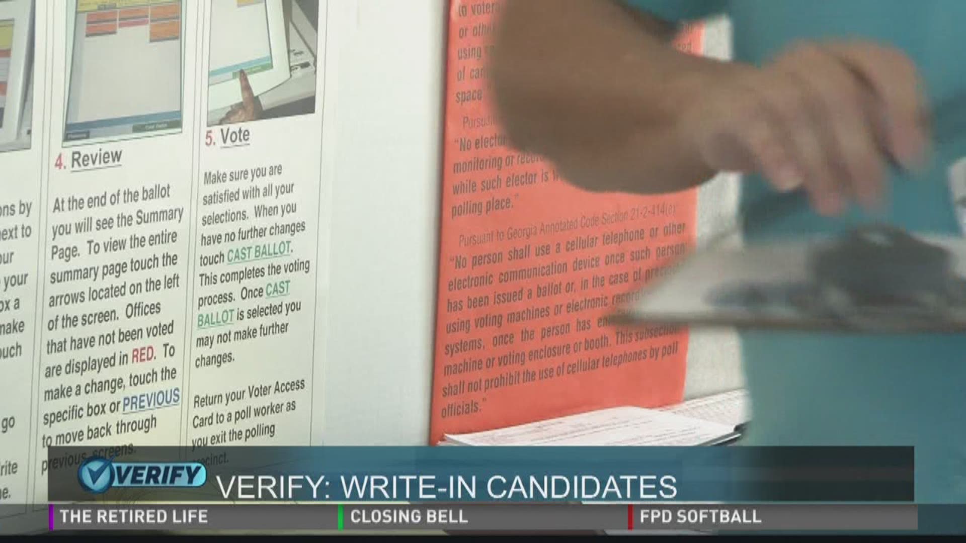 Verify: Write-in candidates