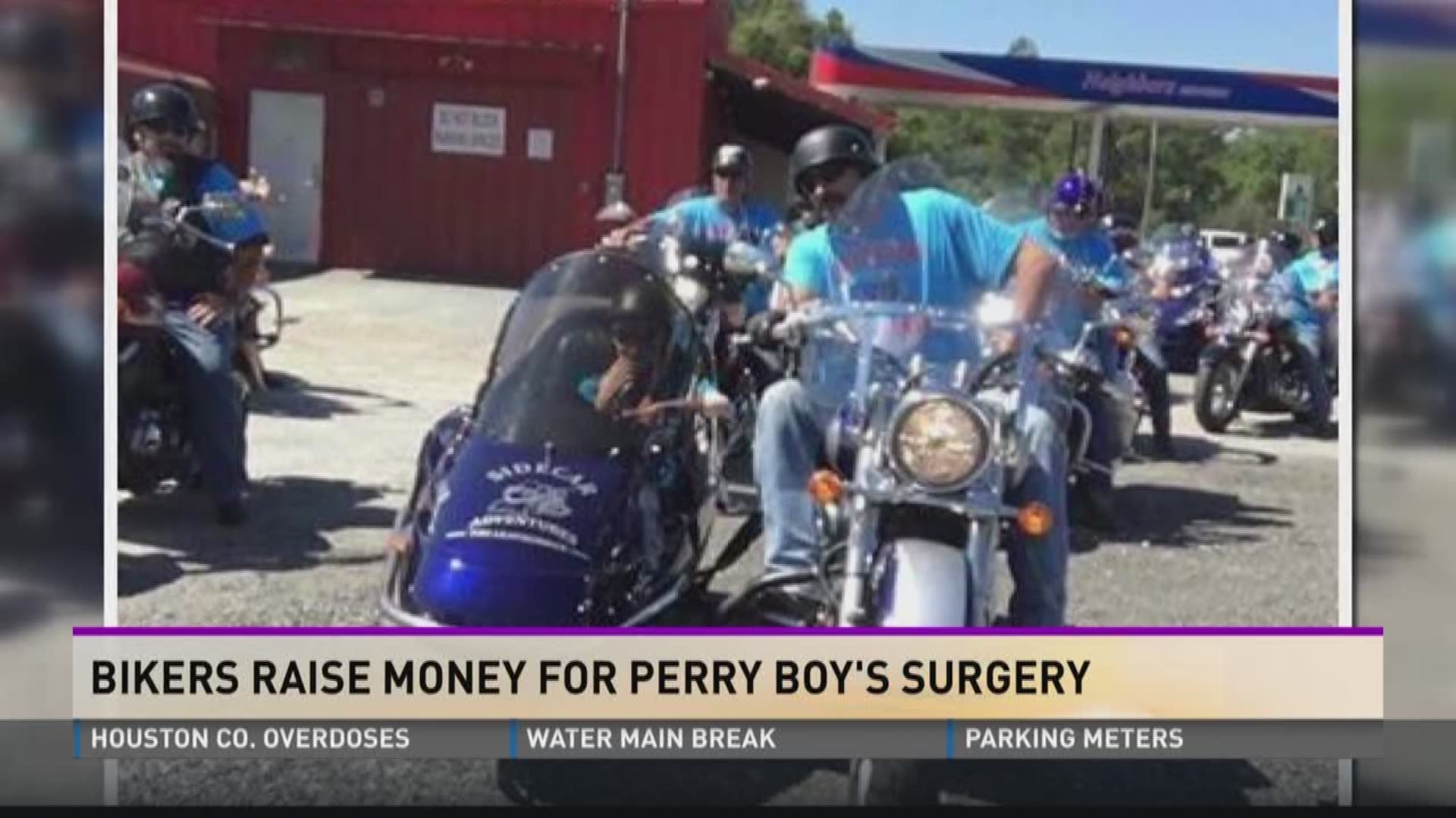 Bikers raise money for Perry boy's surgery