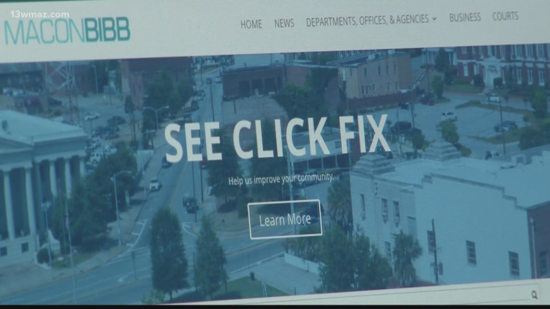 For damaged sidewalks and potholes, Macon-Bibb county's online system is the best way to go for a quick fix.
