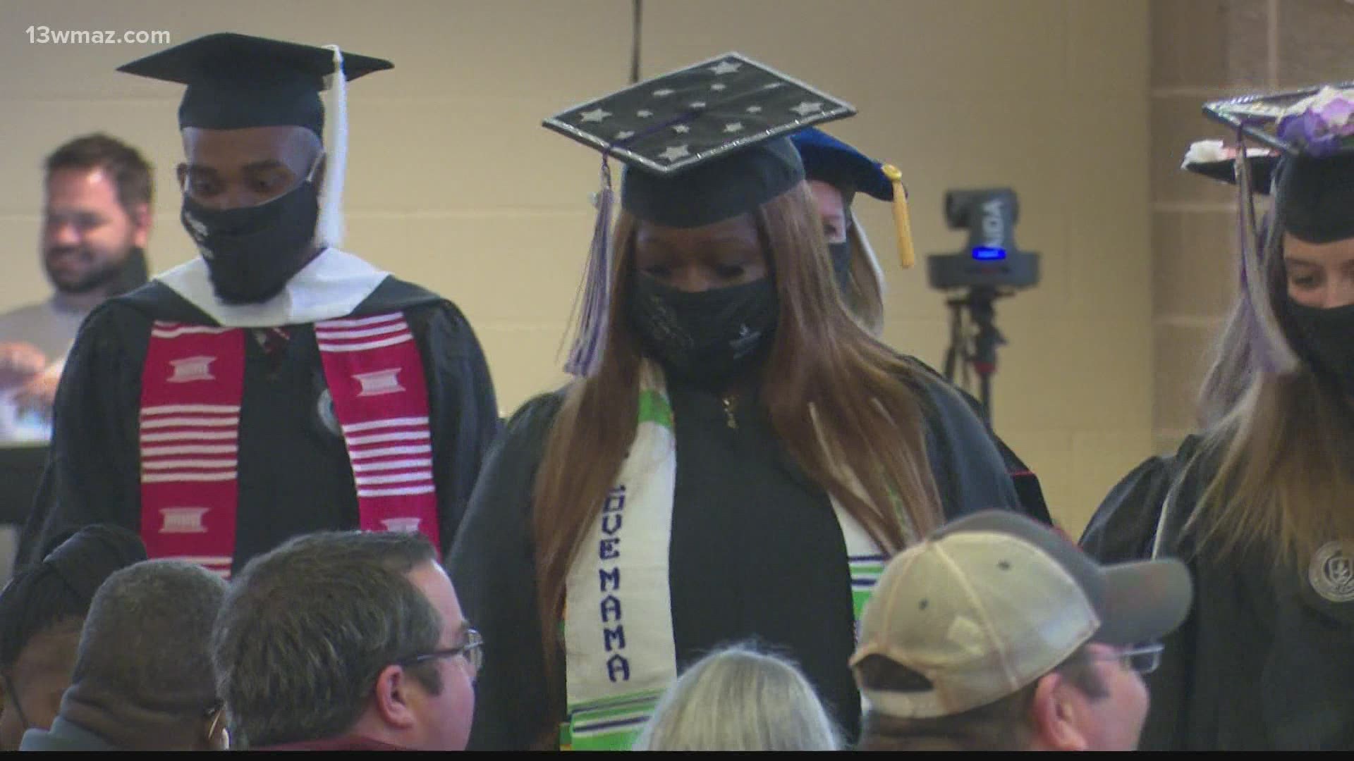 Wednesday, students at Middle Georgia State University got to march in their graduation ceremonies.
