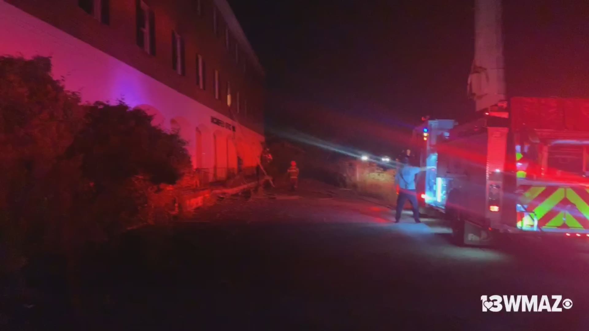 The Macon-Bibb Fire Department were called out to a fire at a vacant office building off Baconsfield Drive in east Macon Wednesday morning. They say the fire started in a second-floor room, and they were able to contain the blaze to one office space.