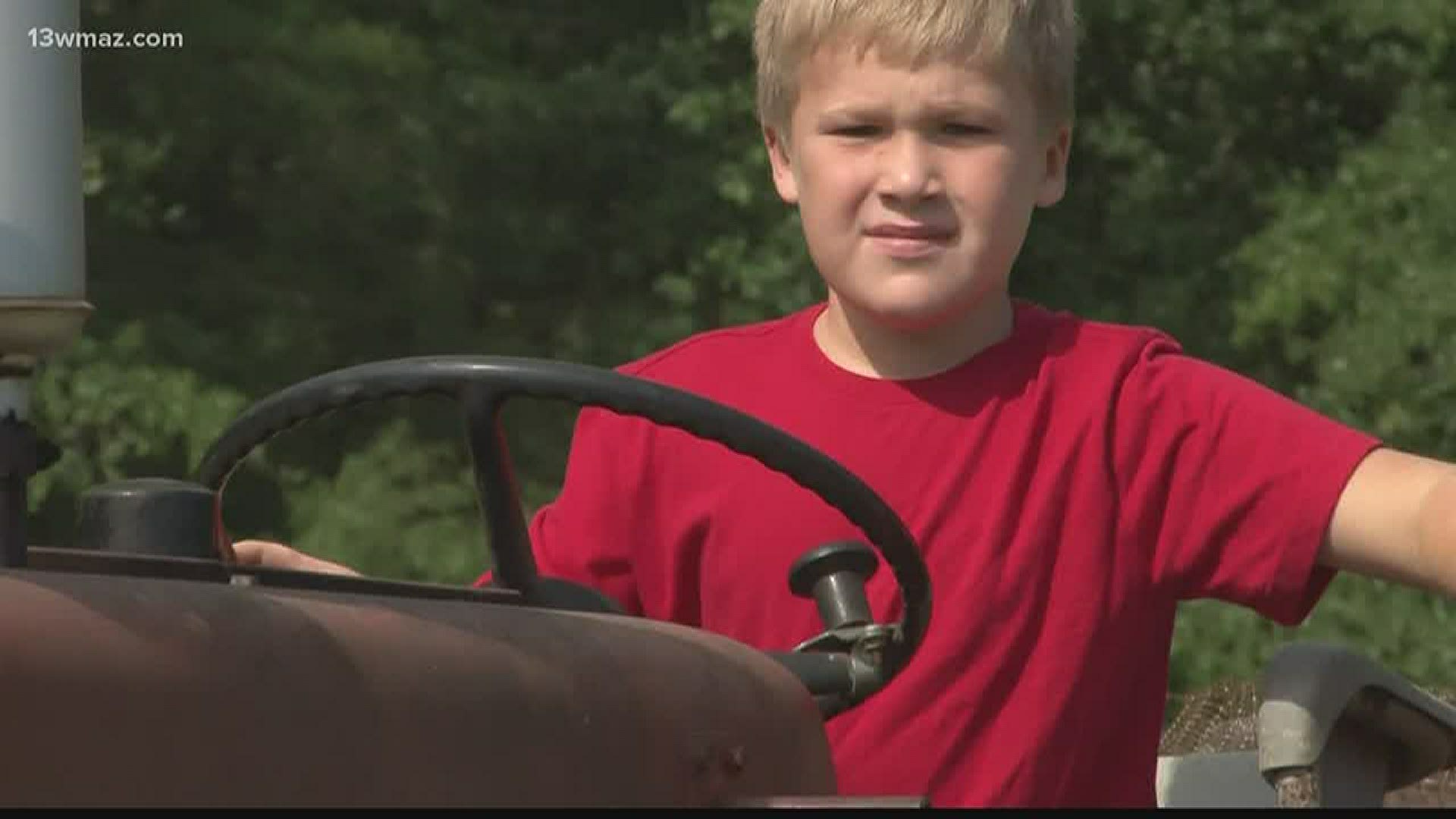 His name is Grady, and let's just say he's caught the farming passion at a young age.