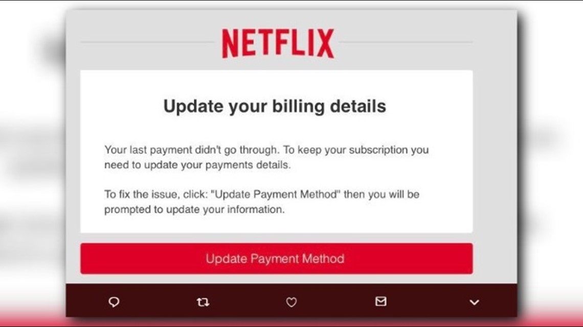 Phishing e-mail: sua conta da Netflix deve ser atualizada - Gatefy