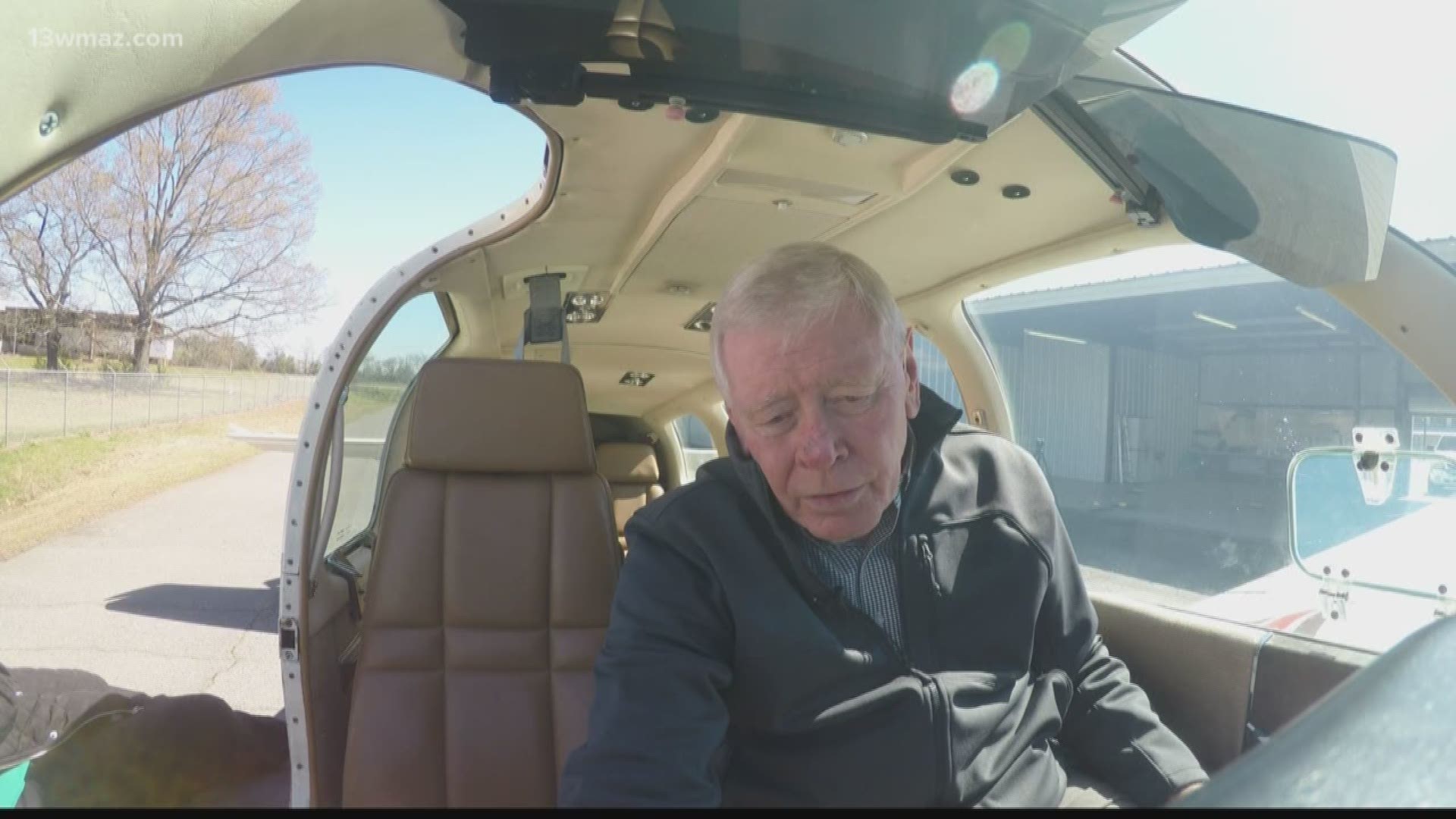Jim Lambert, who's more than 70 years old, is still finding a way to volunteer while doing something he loves: flying. He gives 'angel flights' through Angel Flight Soars, which helps people who need medical treatment get to hospitals.
