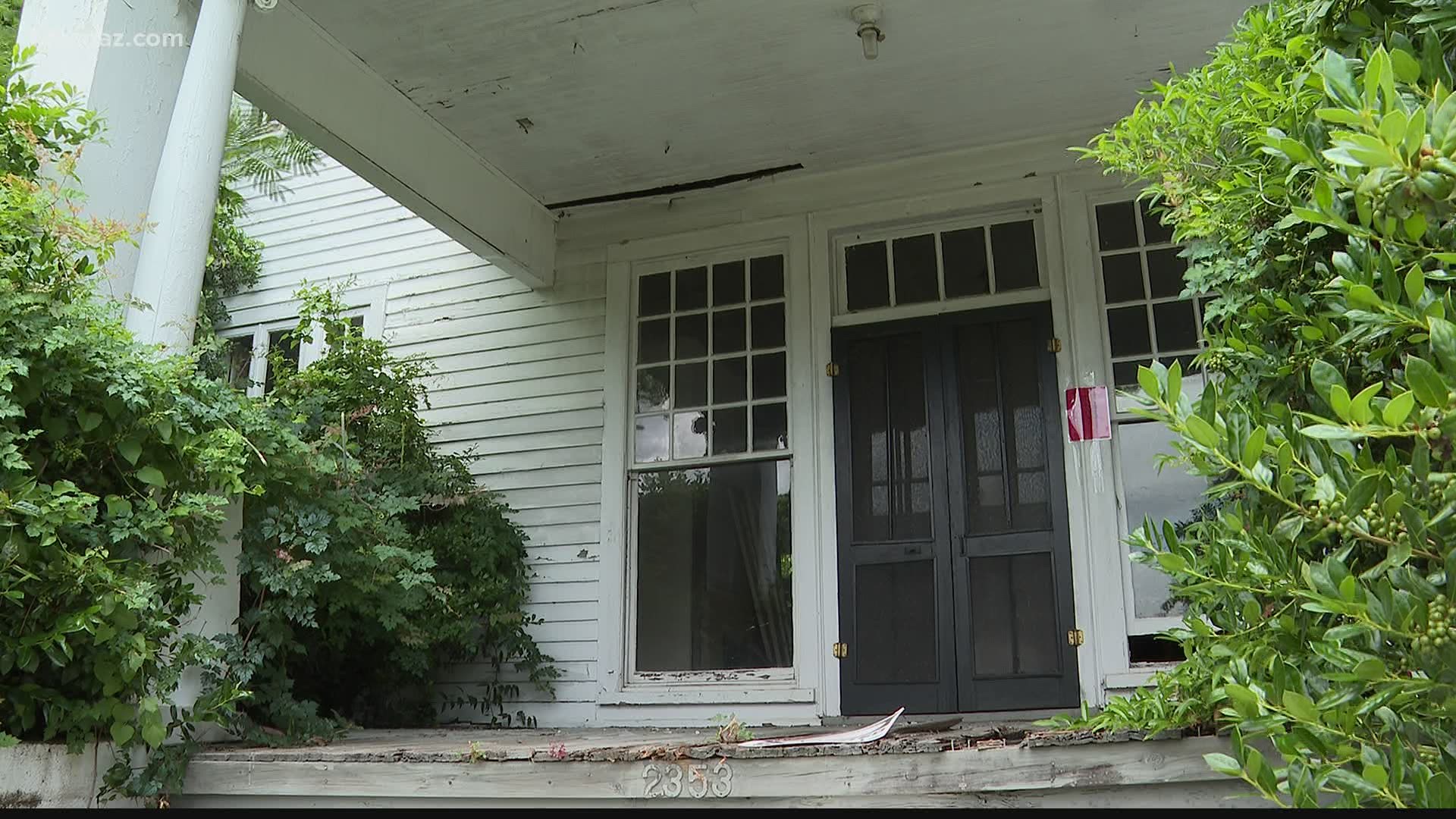 Some folks are frustrated because a blighted home in the Historic Vineville neighborhood could be torn down.