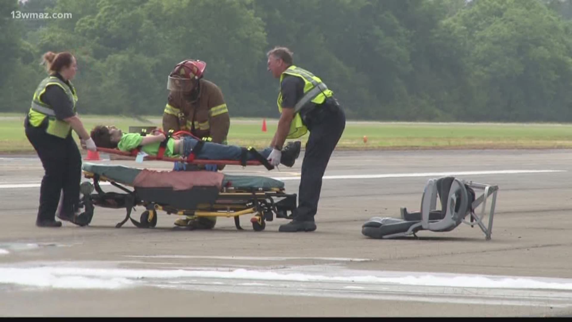 Disaster training at Middle Ga. Airport