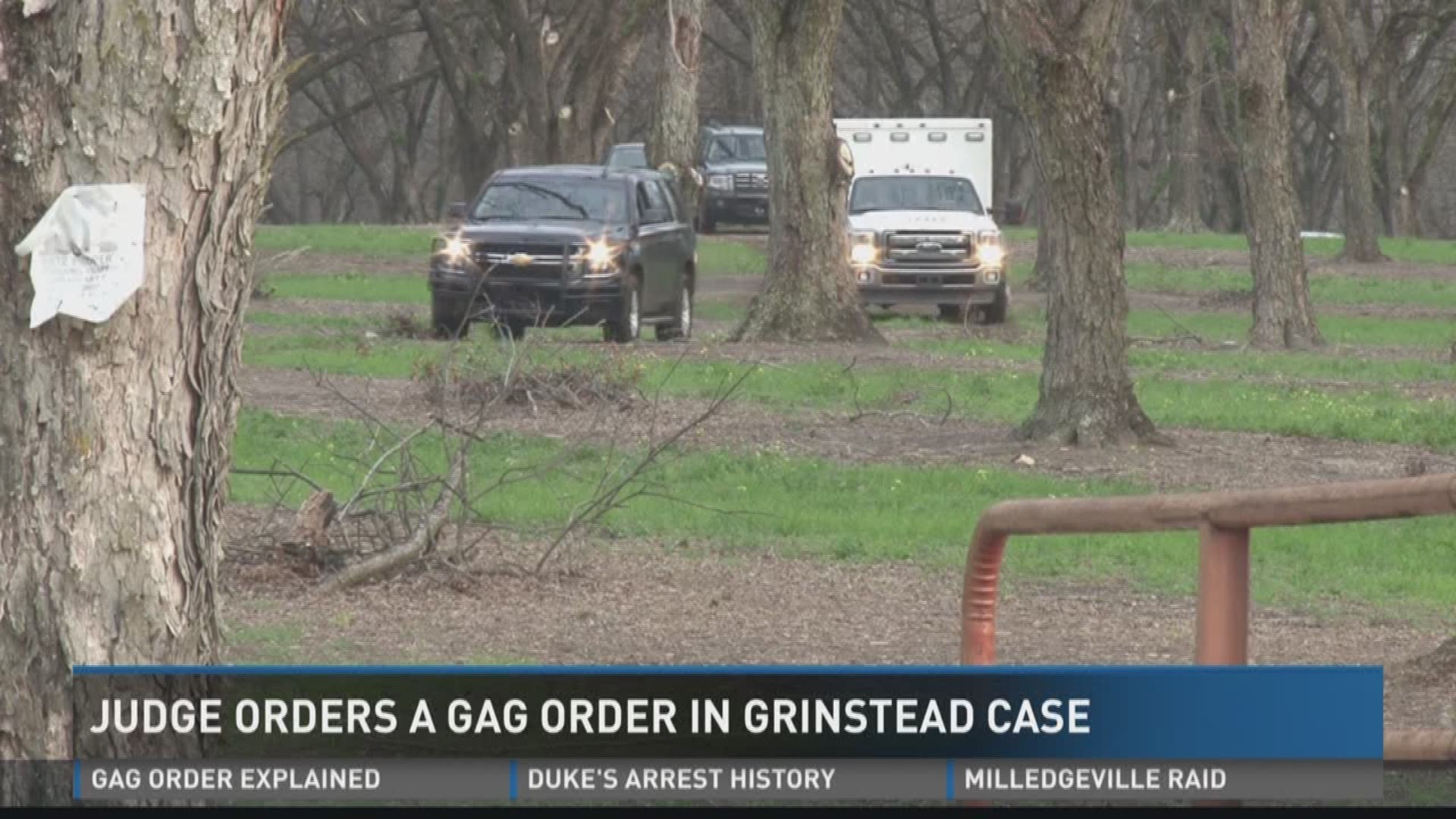 Judge orders gag order in Grinstead case