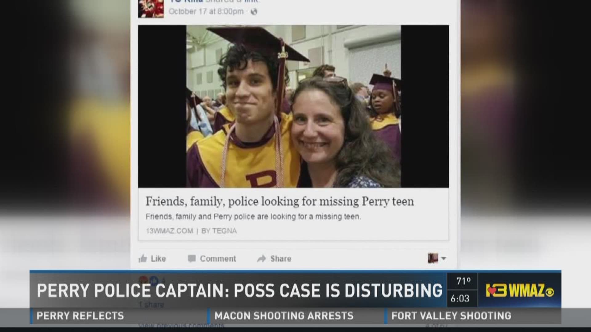 Perry police captain: Poss case is disturbing