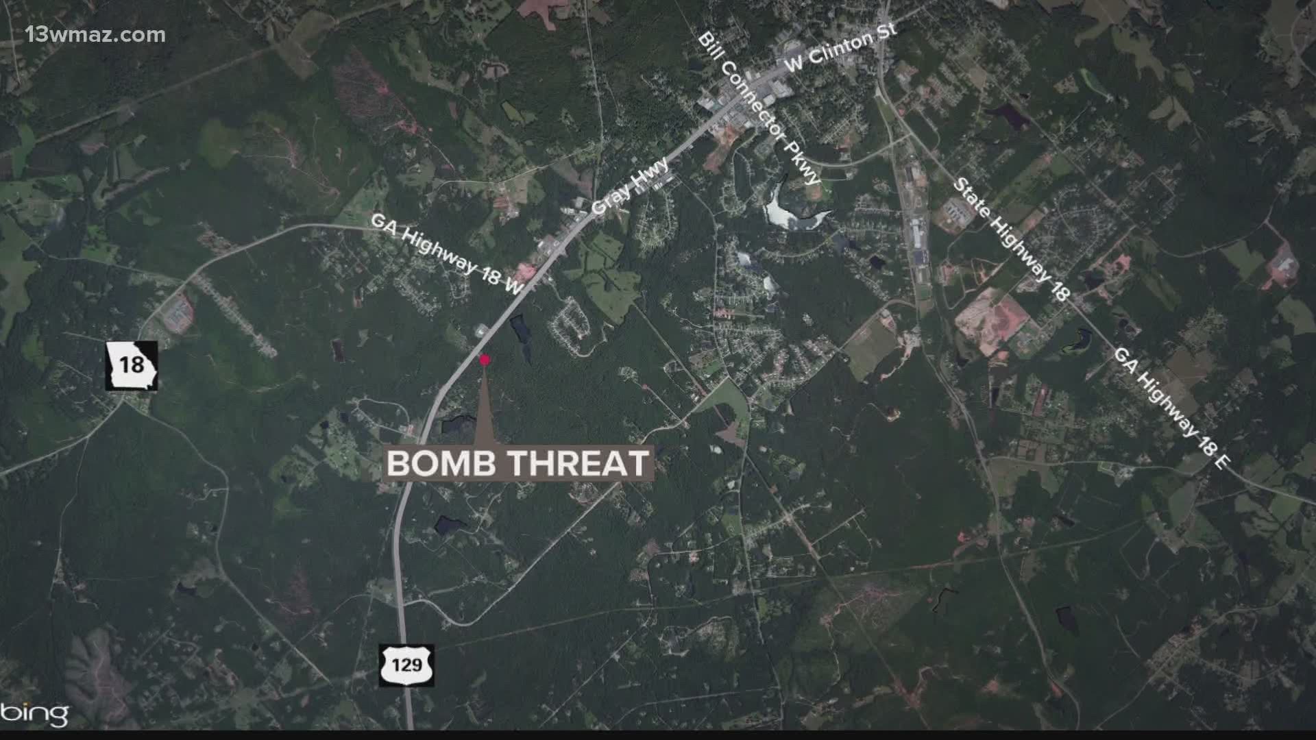 Jones County deputies responded to a call about a pipe bomb around noon on Sunday.