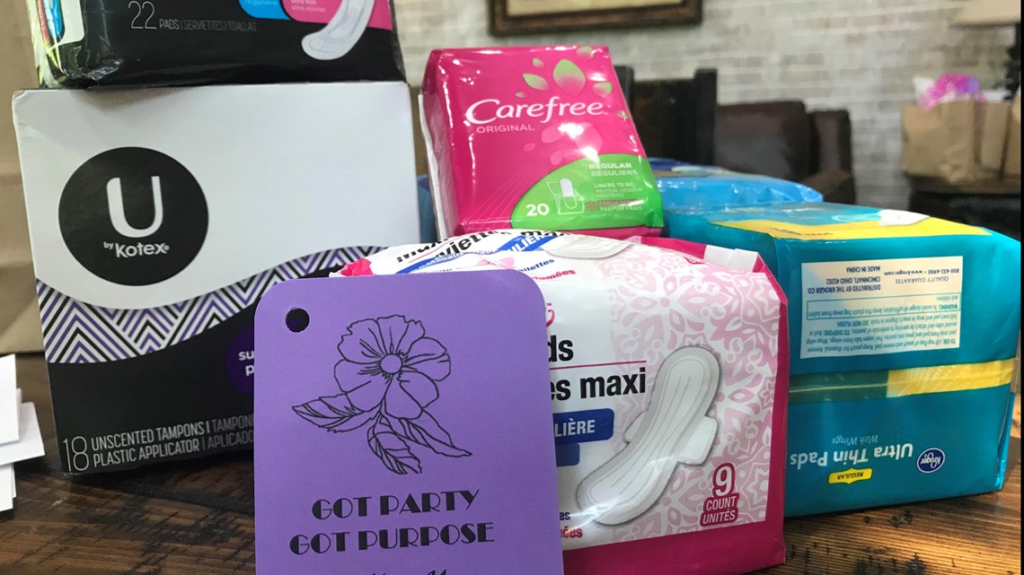 Got Party Got Purpose donates feminine hygiene products to Houston