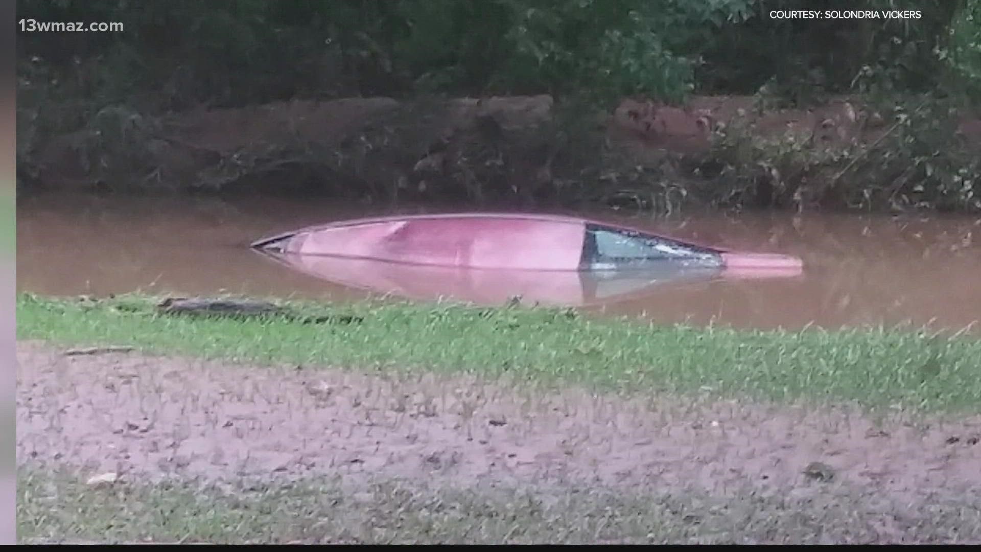 They said there was no warning sign before they reached the flood.