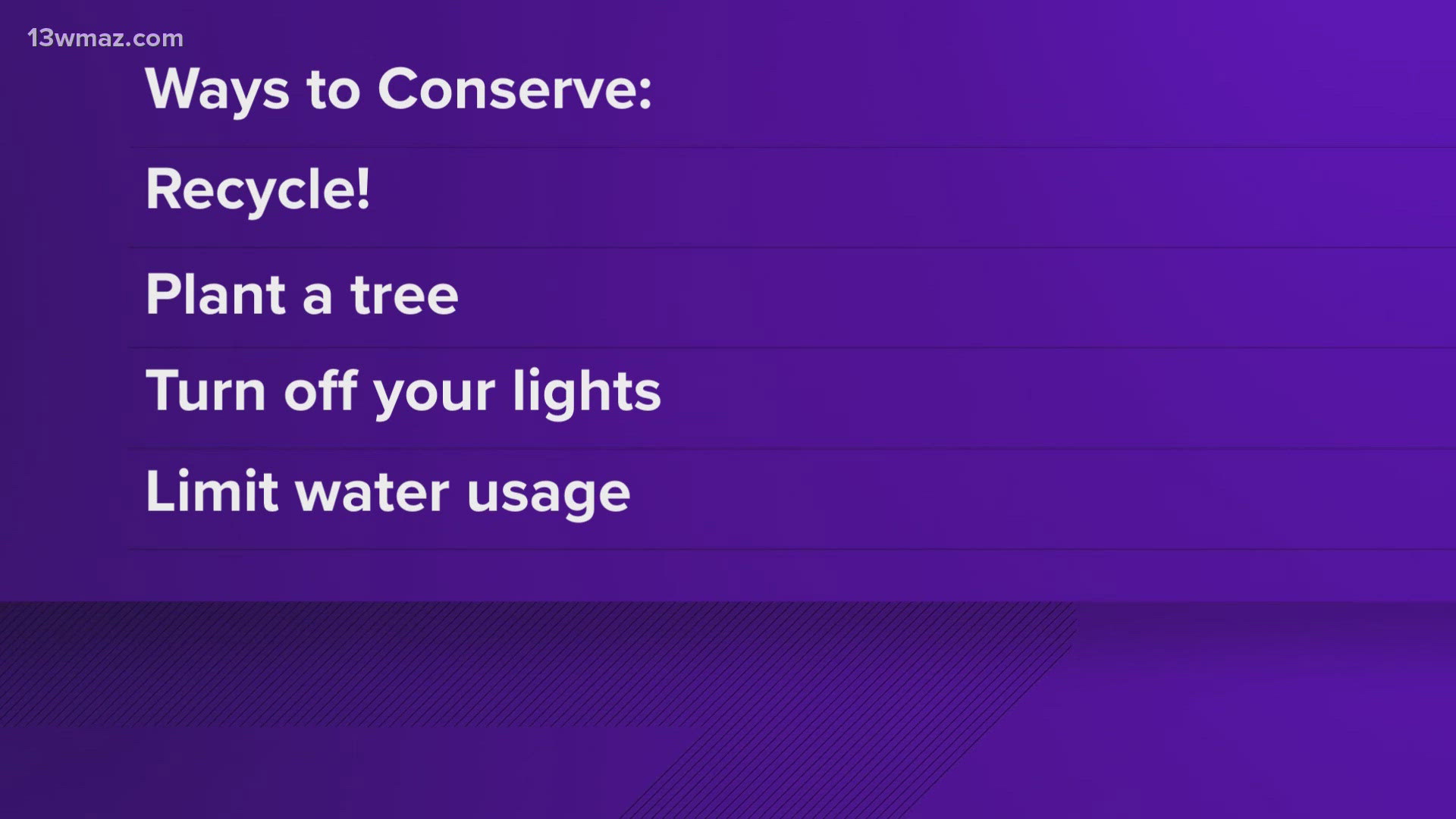 It's Earth Day! Hear some conservation tips you can use from Meteorologist Ansley Parker.