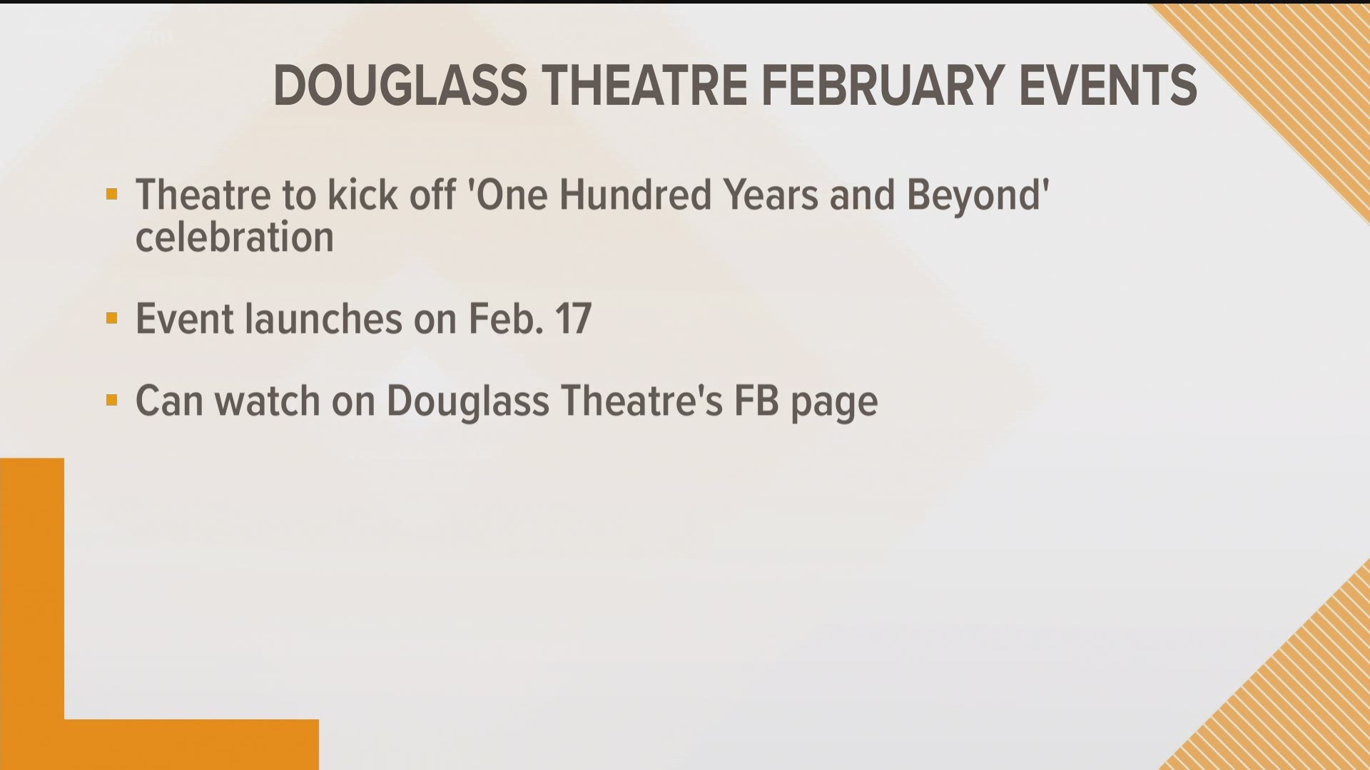 The historic Douglass Theatre is taking the festivities virtual as it kicks off its "One Hundred Years and Beyond," celebration.