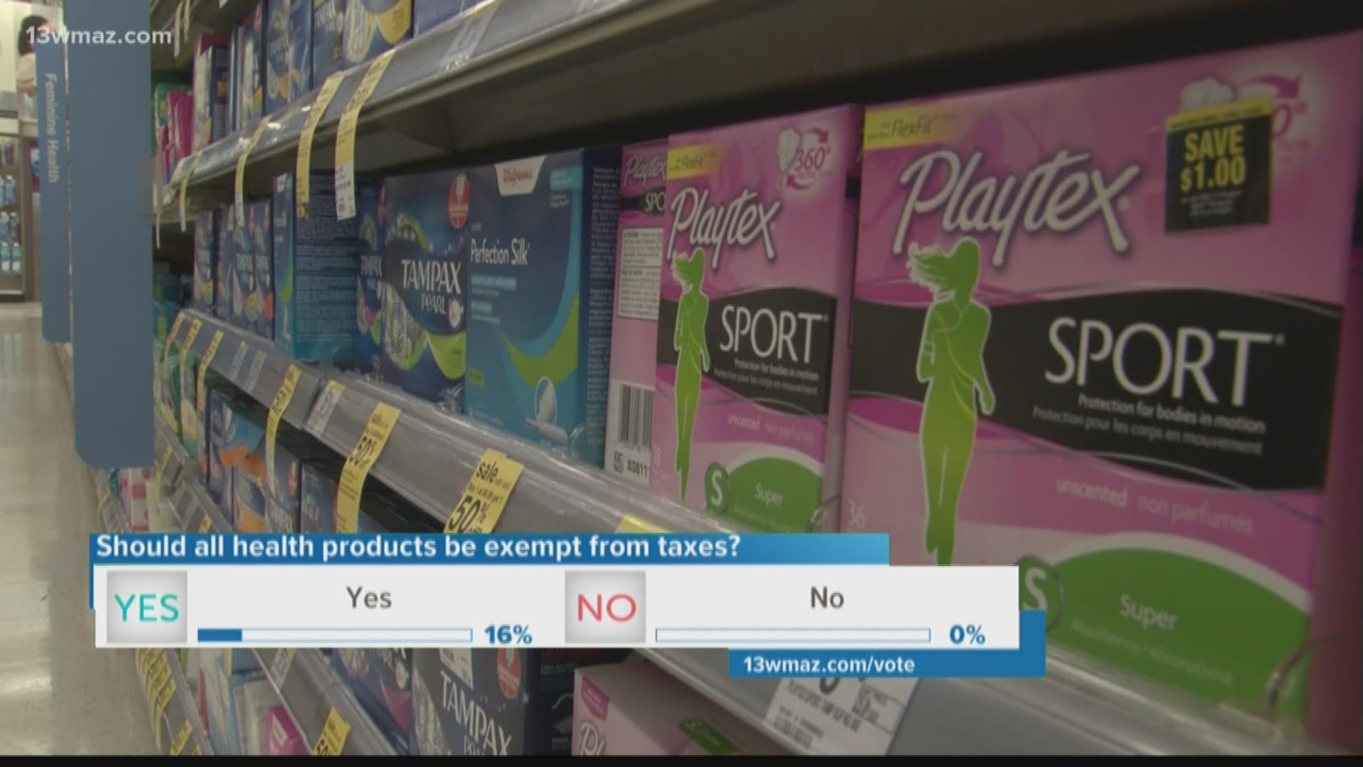 House bill could remove feminine hygiene product tax